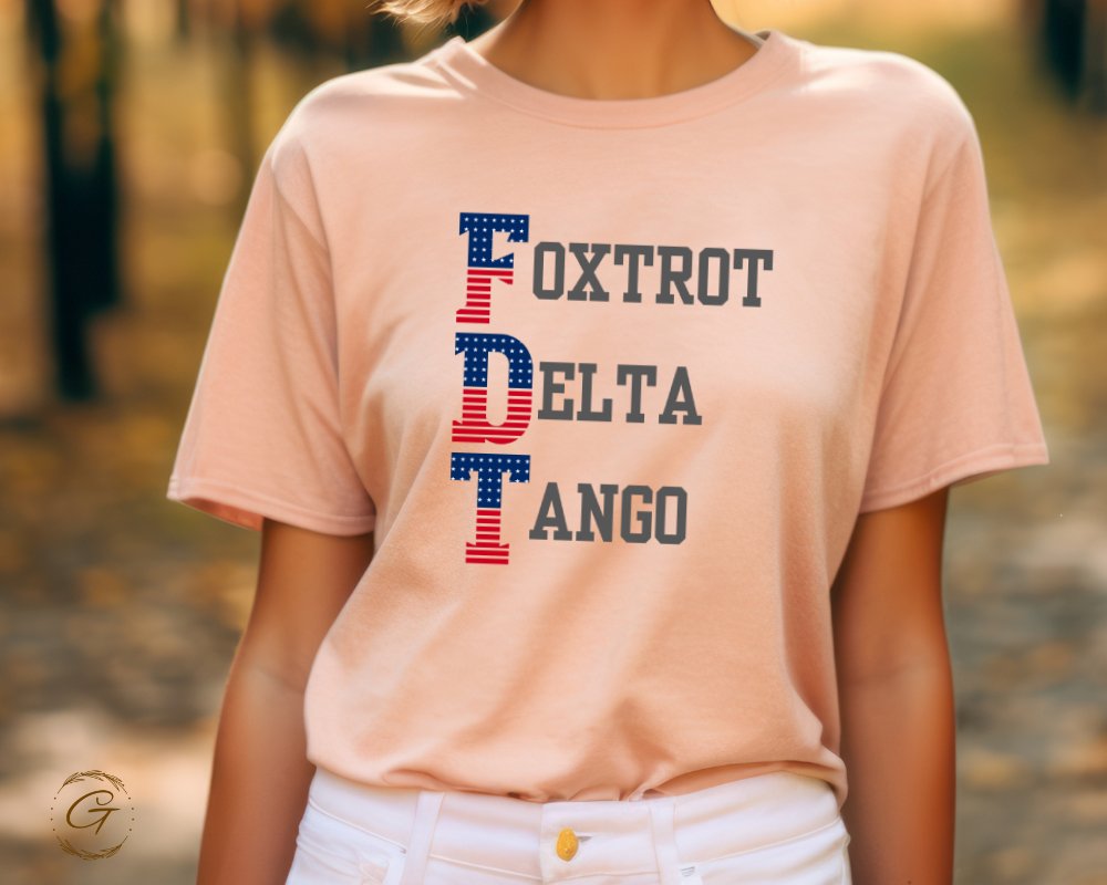 Patriotic Foxtrot Delta Tango Graphic Tee product type