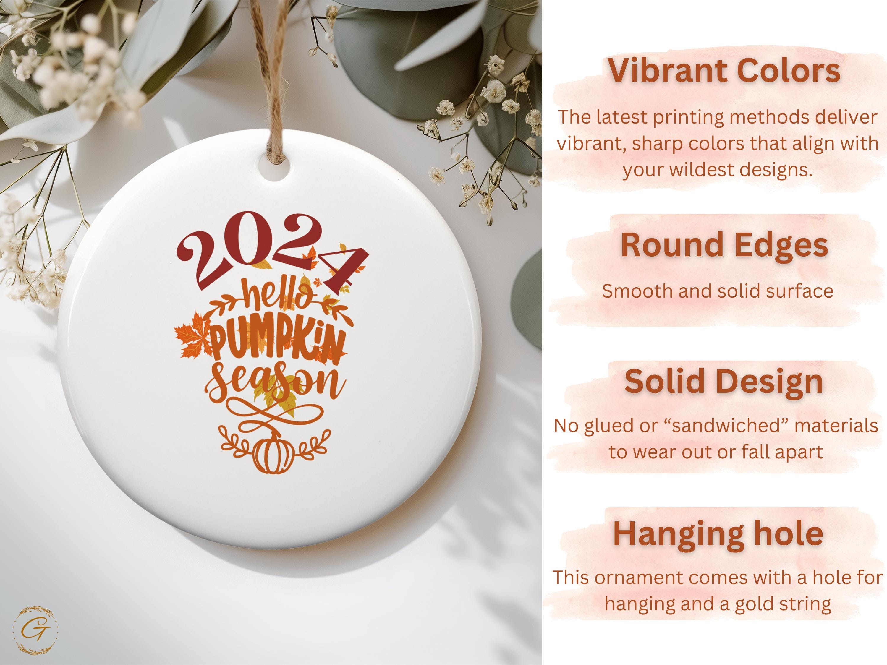 2024 Thanksgiving Pumpkin Season Fall Autumn Ornament, Fall Thanksgiving Ornaments, Rustic Home Decor, Holiday Keepsakes, Ideal Unique Gifts