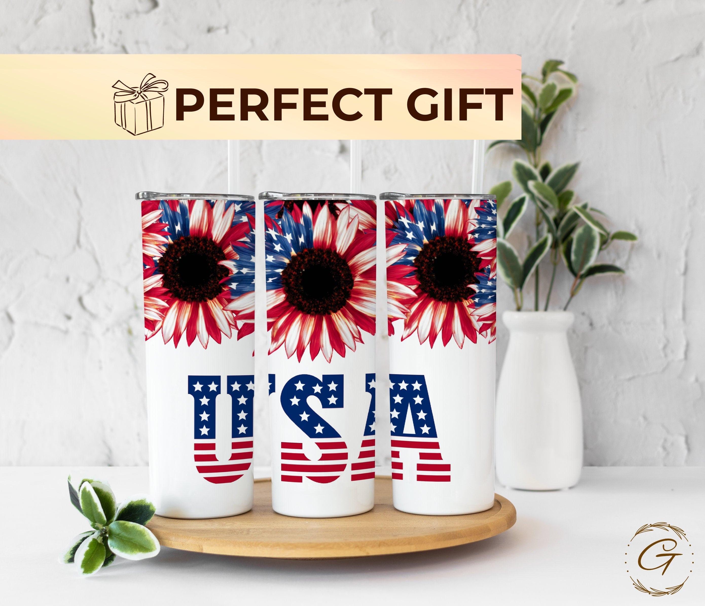 4th of July Tumbler - Shatterproof, Festive 20oz Cup - Keeps Drinks Cold, Perfect Summer Party Gift - Stylish and Durable, Ideal for Summer