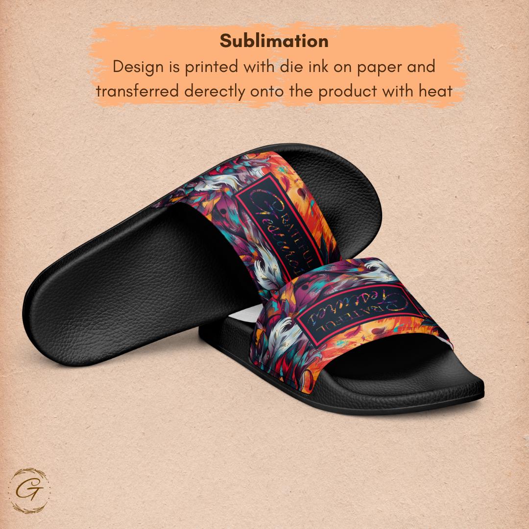 Owl Design Men's Slides Summer Stylish Slippers