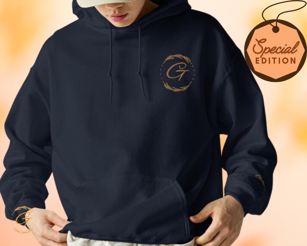 Custom Hoodies with Personalized Print, Left Chest & Wrist Logo Print, Unique Gifts for Her/Him, Cozy and Stylish Designs Hooded Sweatshirts