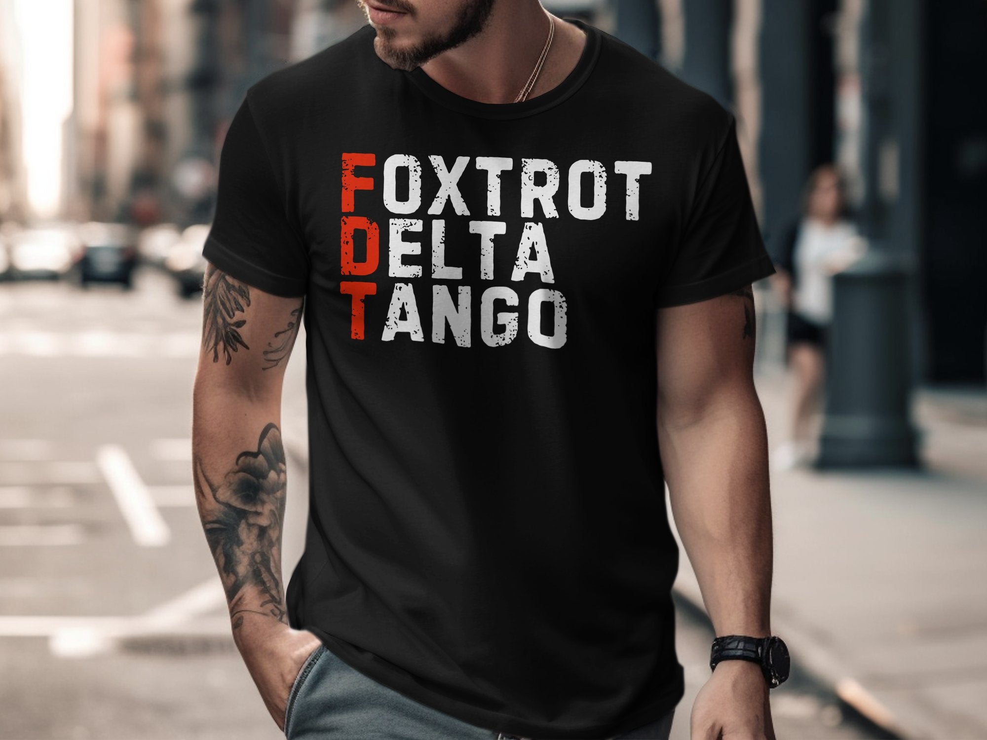 Foxtrot Delta Tango Lettering T-Shirt product