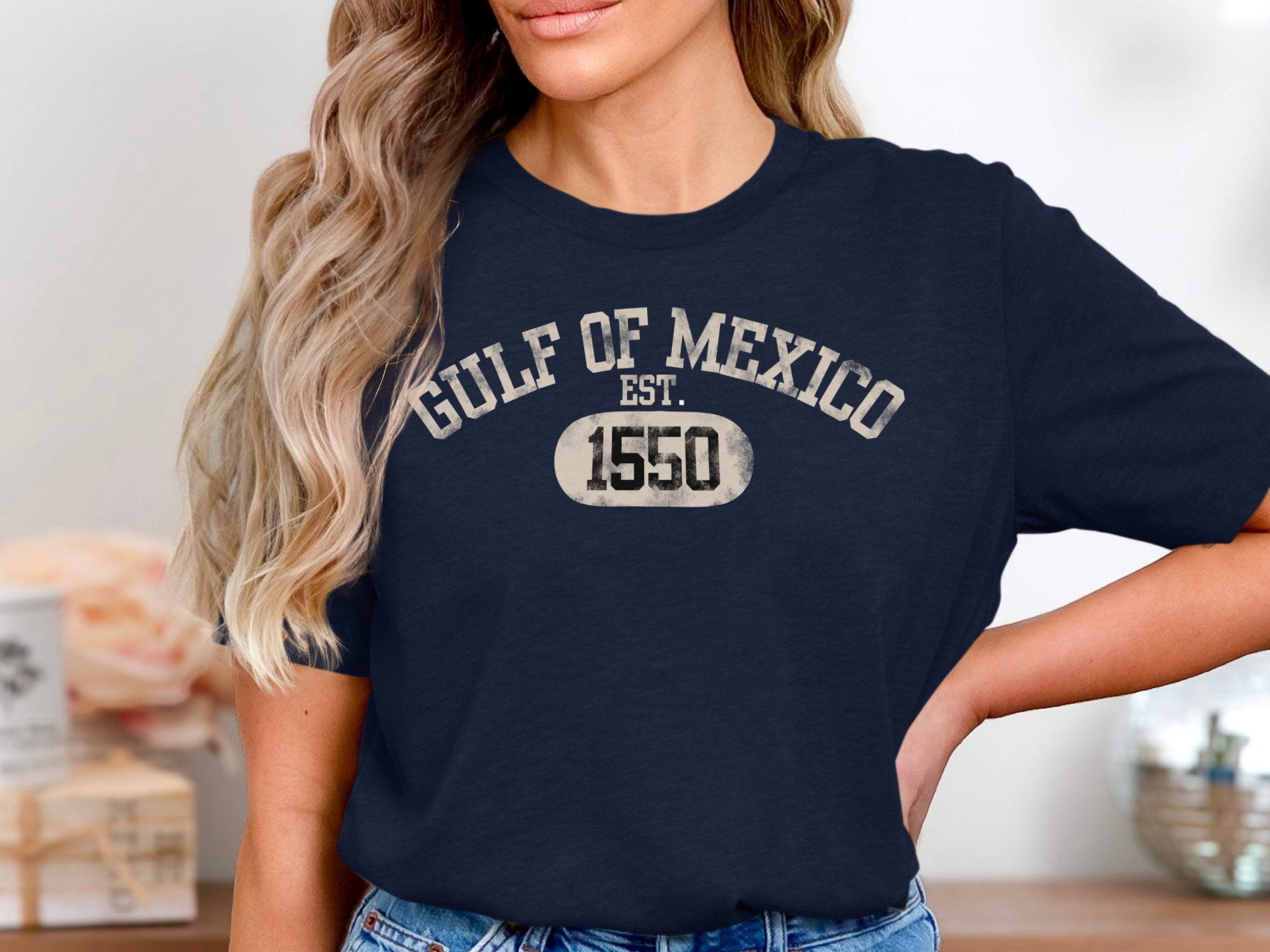 Gulf of Mexico EST 1550 vintage graphic tee product