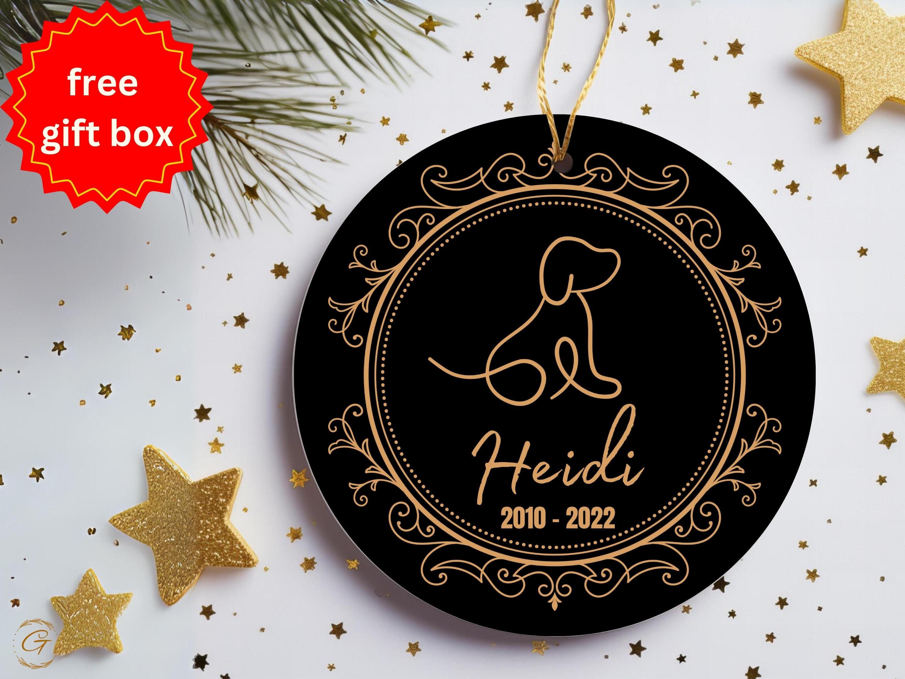 Memorial Pet Ornament, Dog Remembrance Keepsakes