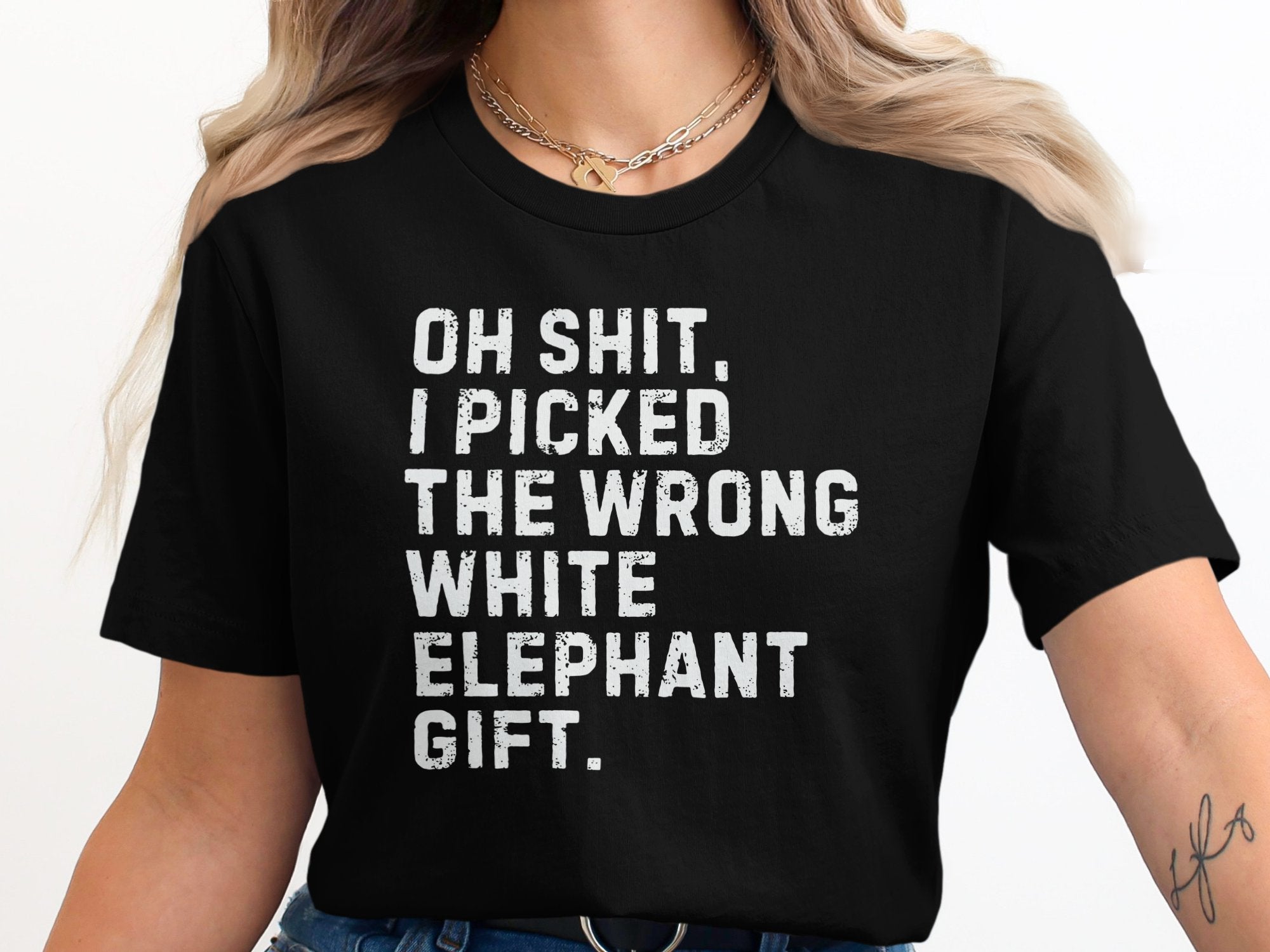 Funny Oh Shit White Elephant Gift T-shirt product type