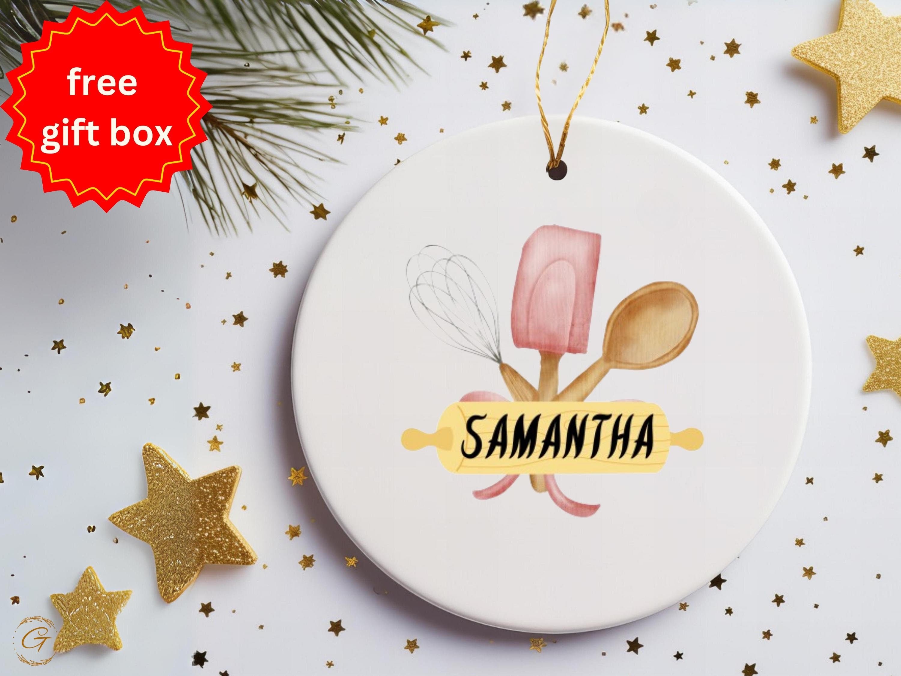 Personalized Chef Ornament, Custom Chef Gift