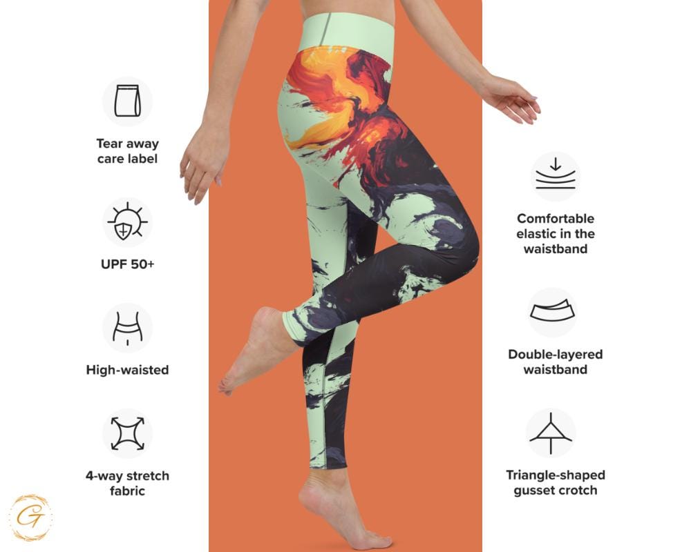 Kinetic Energy Yoga Leggings and Shorts -  High-Waisted Activewear for Women