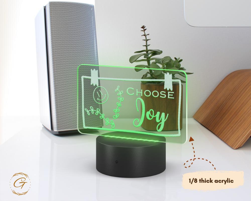 Choose Joy Name Plate Acrylic LED Sign