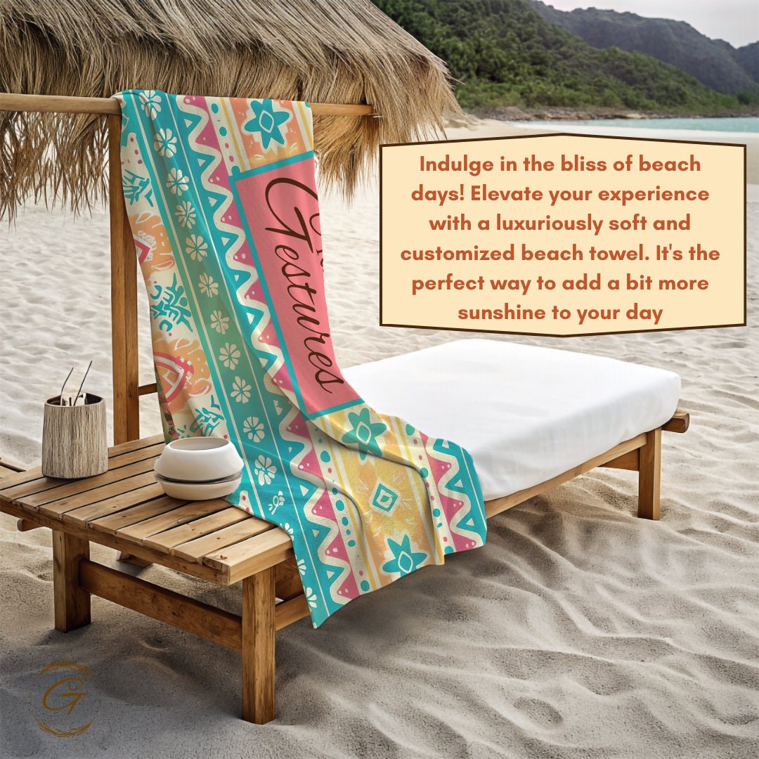 Bohemian Mint Beach Towel