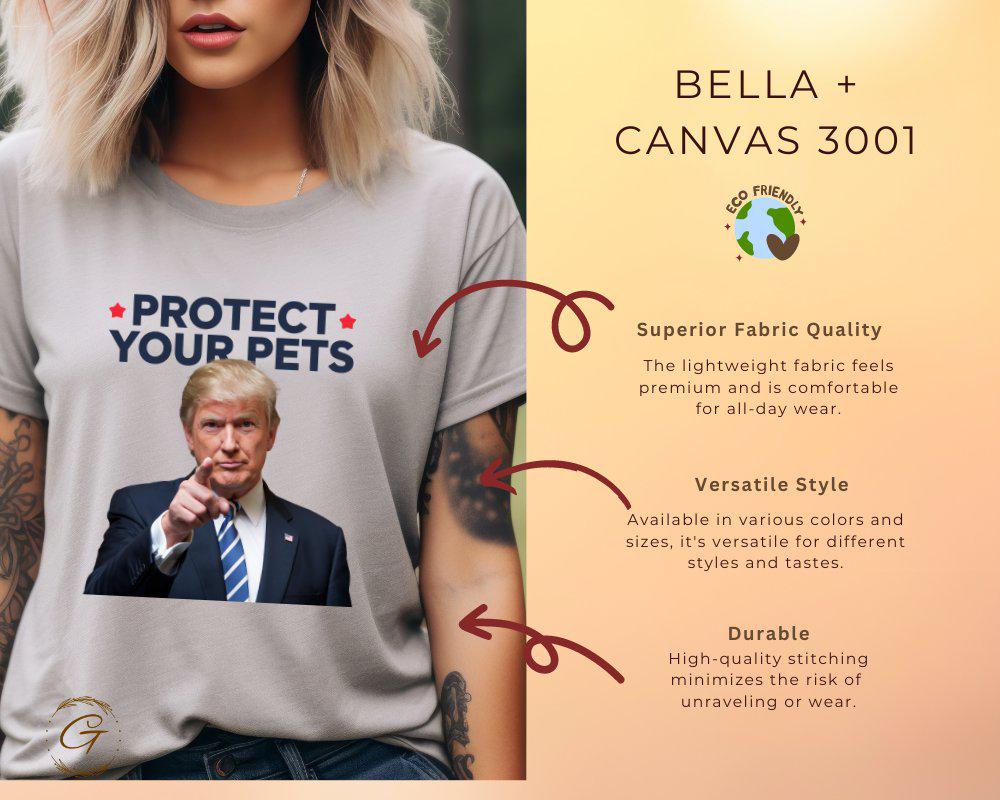 Trump T-shirt Protect Your Pets Graphic Tee