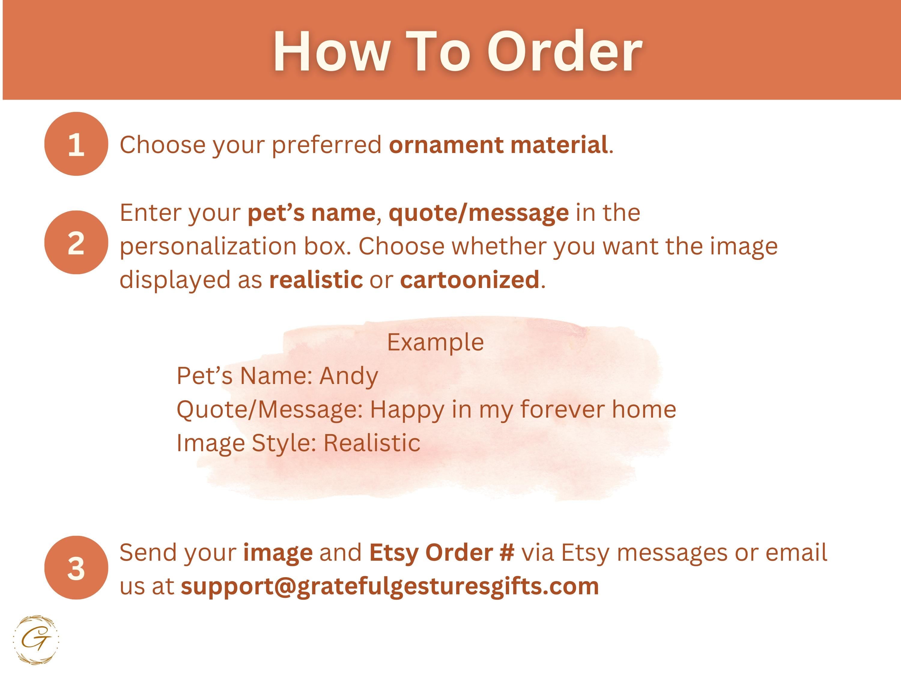 Custom Dog Lover Ornament, Personalized Pet Ornament