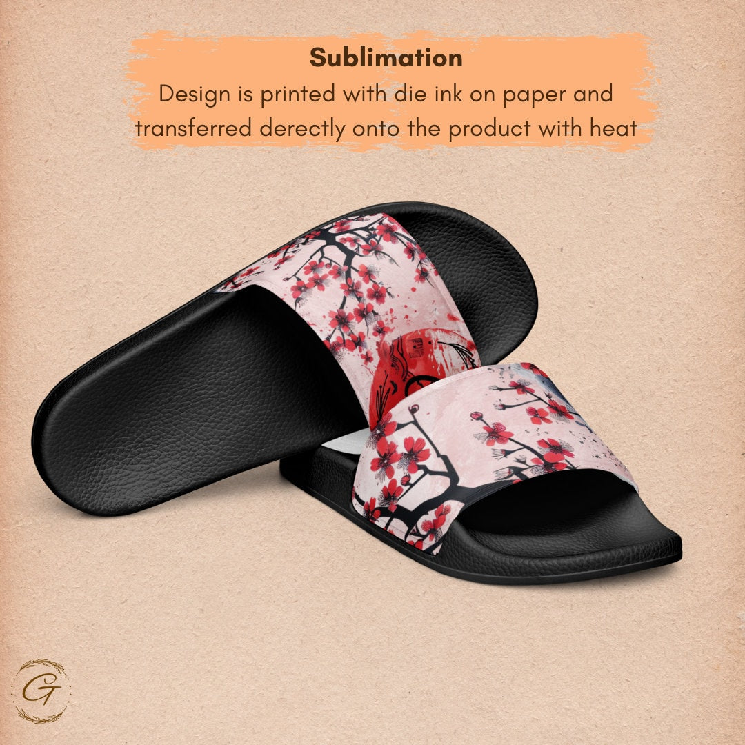 Japanese Oriental Design Men's Slides
