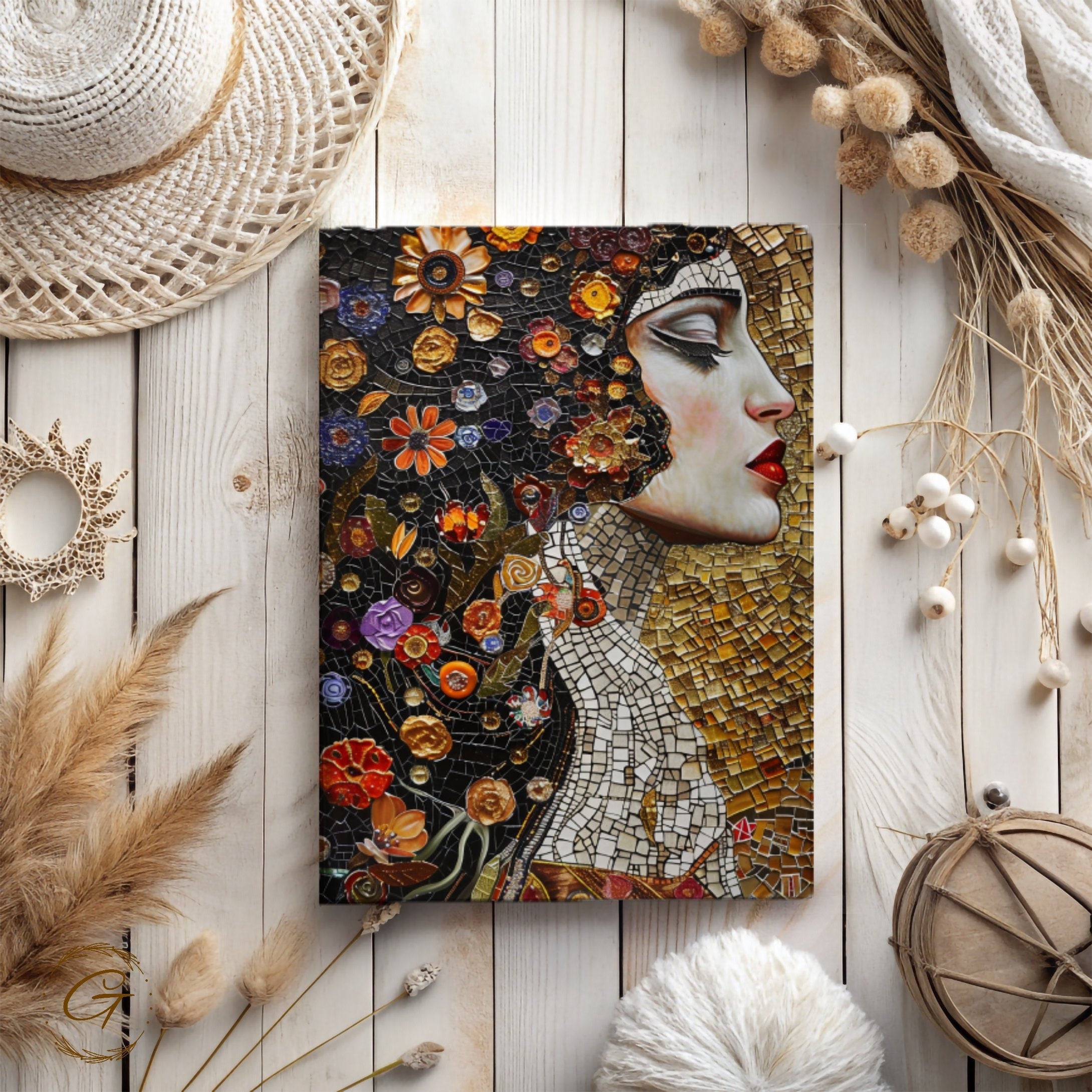 Colorful Artistic Woman Mosaic Journal