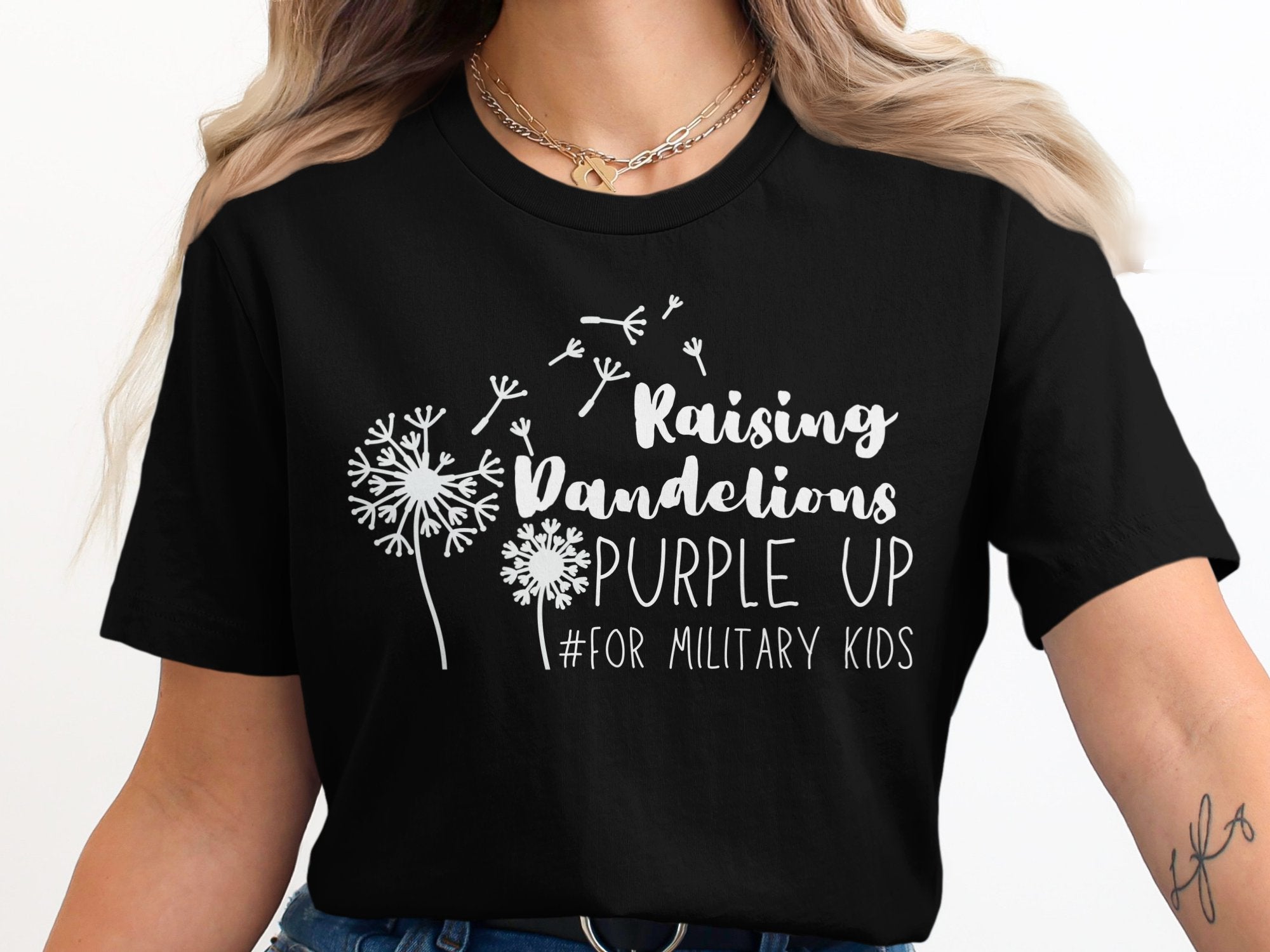 Raising Dandelions Purple Up for Military Kids product