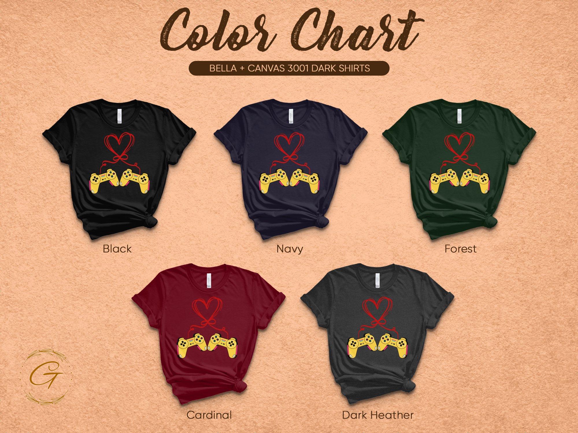 Gamer T-shirt, Video Game Controllers Heart Design Tee