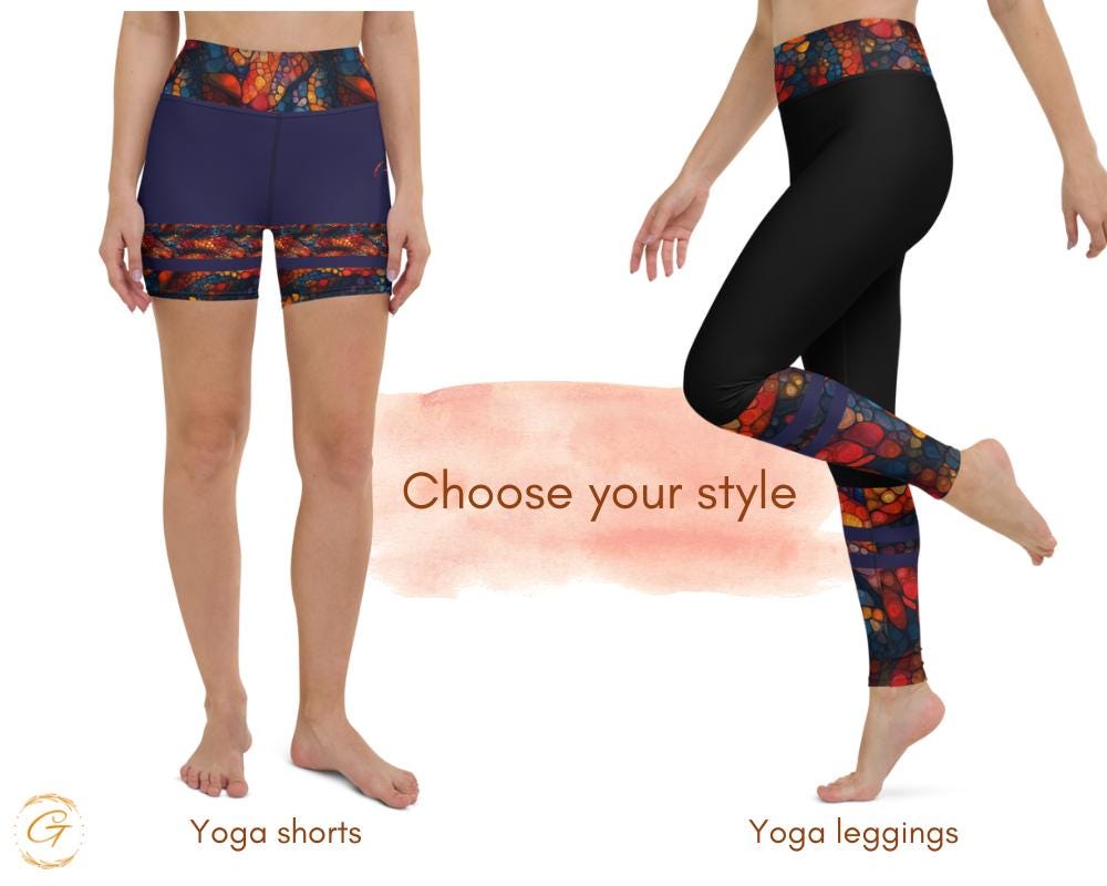 Pangolin Scale AOP Yoga Leggings and Shorts | Unique Artistic AOP Activewear | High-Waisted Workout Pants & Comfortable Gym Shorts for Women