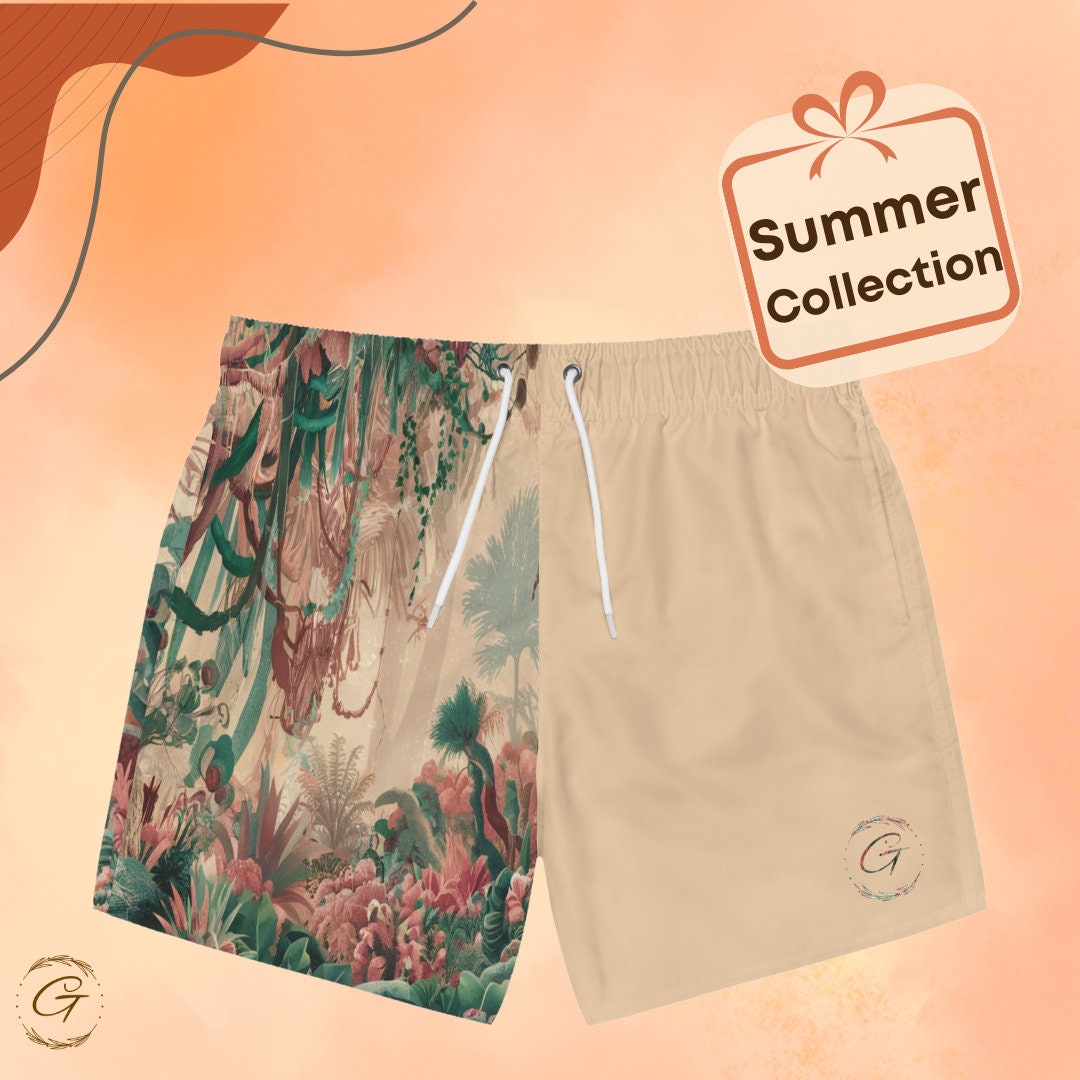 Men's Forest AOP Swim Trunks