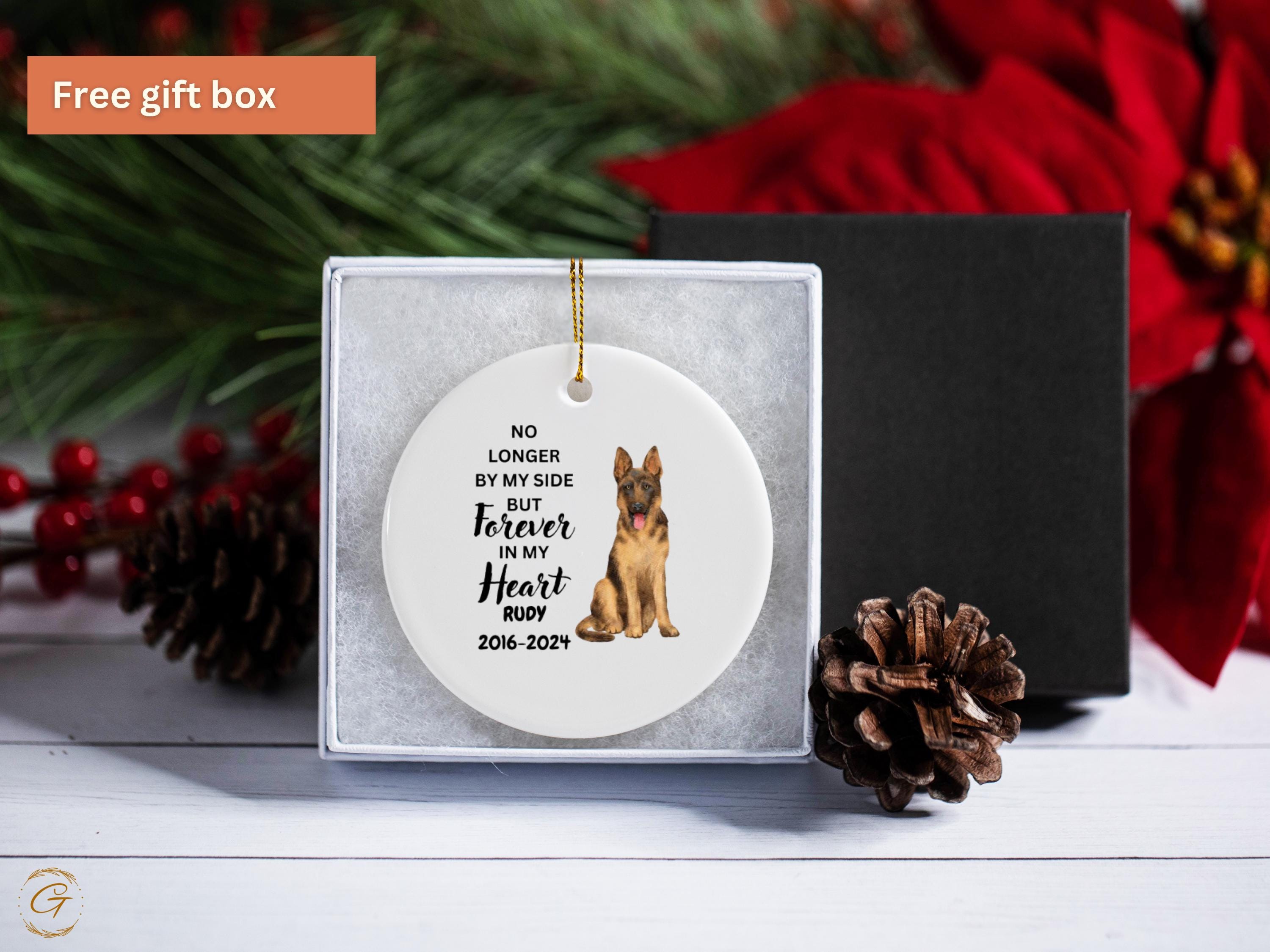 Custom Pet Memorial Dog Ornament, Dog Remembrance