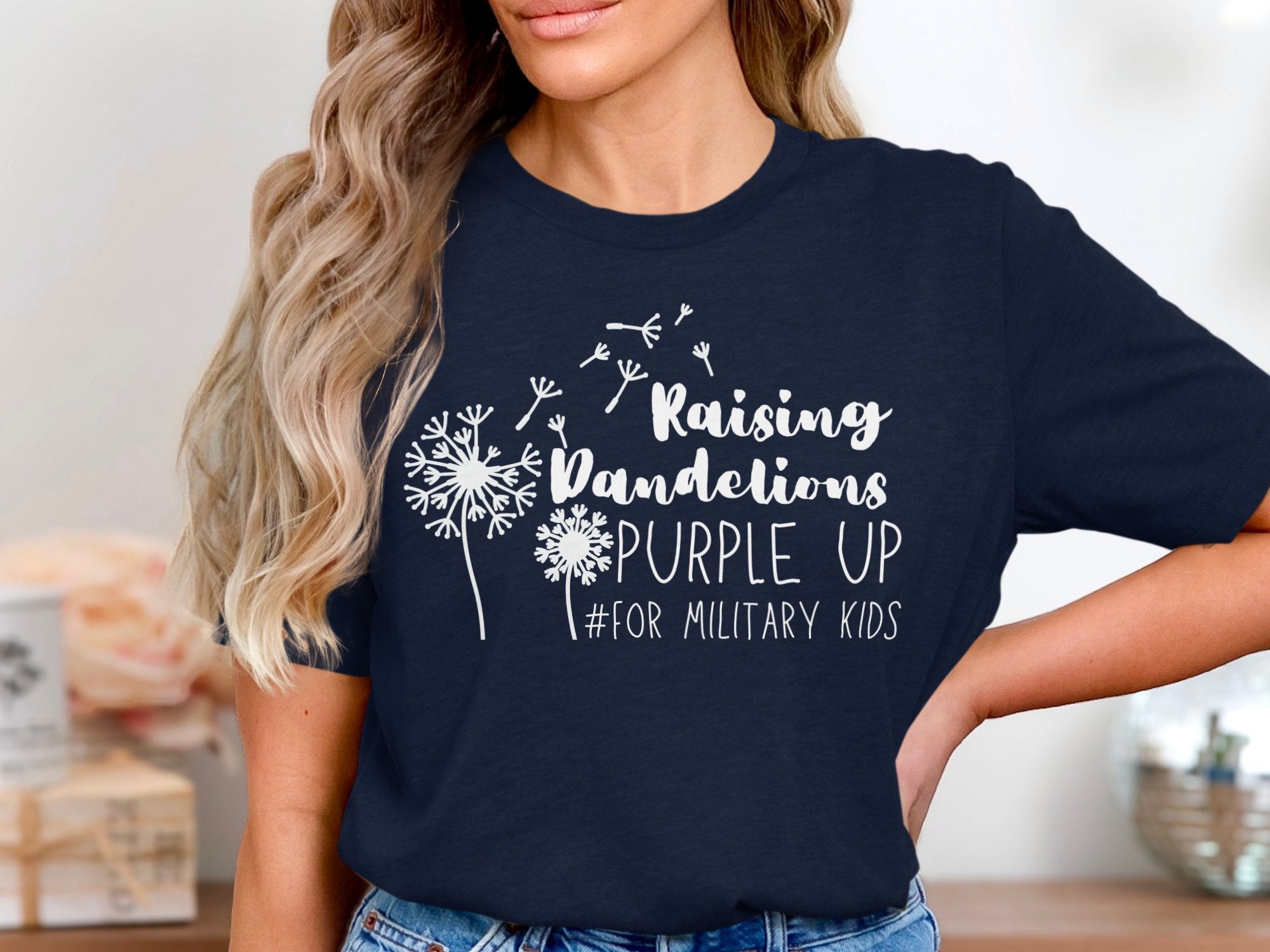 Raising Dandelions Purple Up Military Kids product