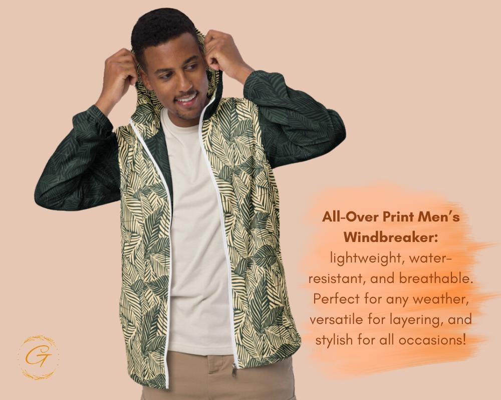Men’s Windbreaker Leaves