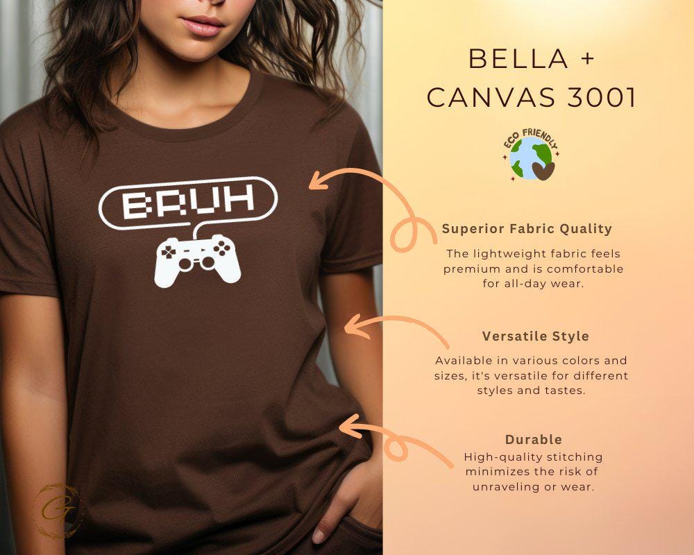 Funny Gamer Tee, Bruh Video Game Shirt