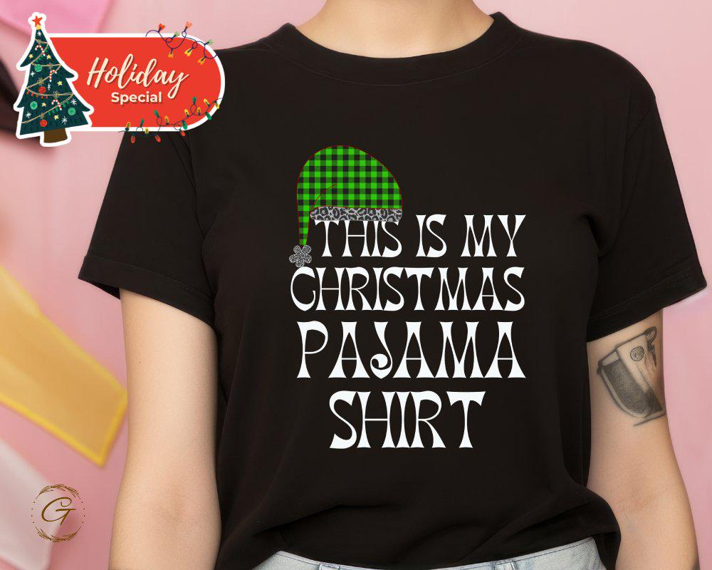 Christmas T-Shirt, Xmas Pajama Shirt for Holiday Festive Season Tee