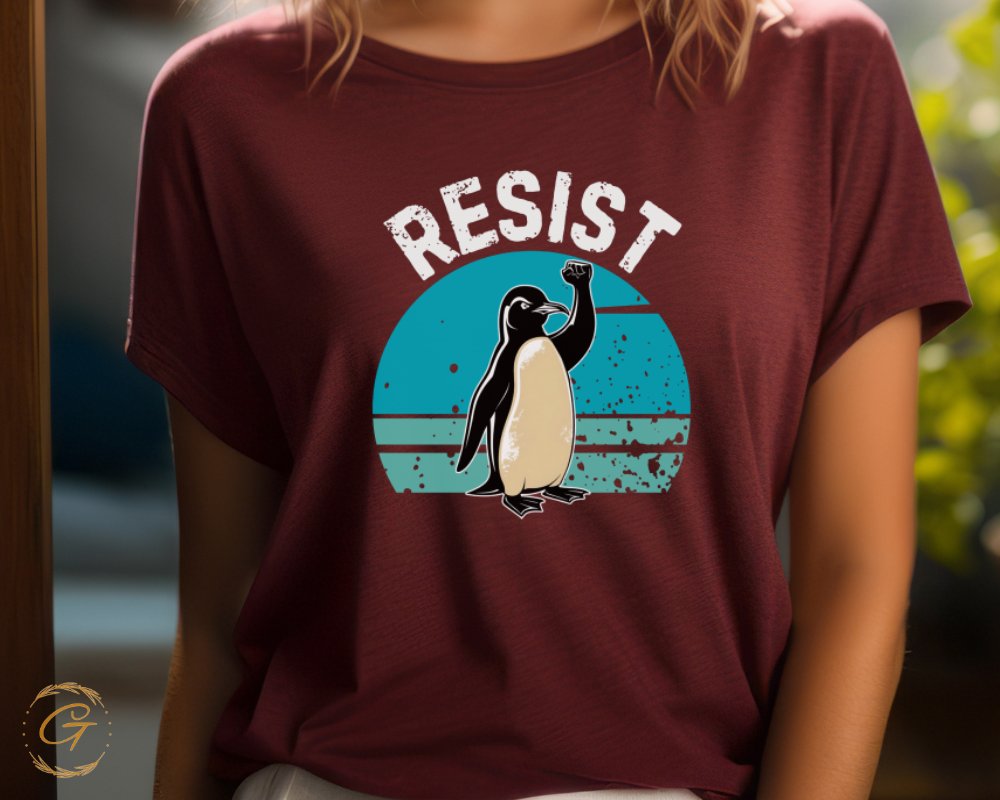 Resist Graphic Penguin Short Sleeve Tee product