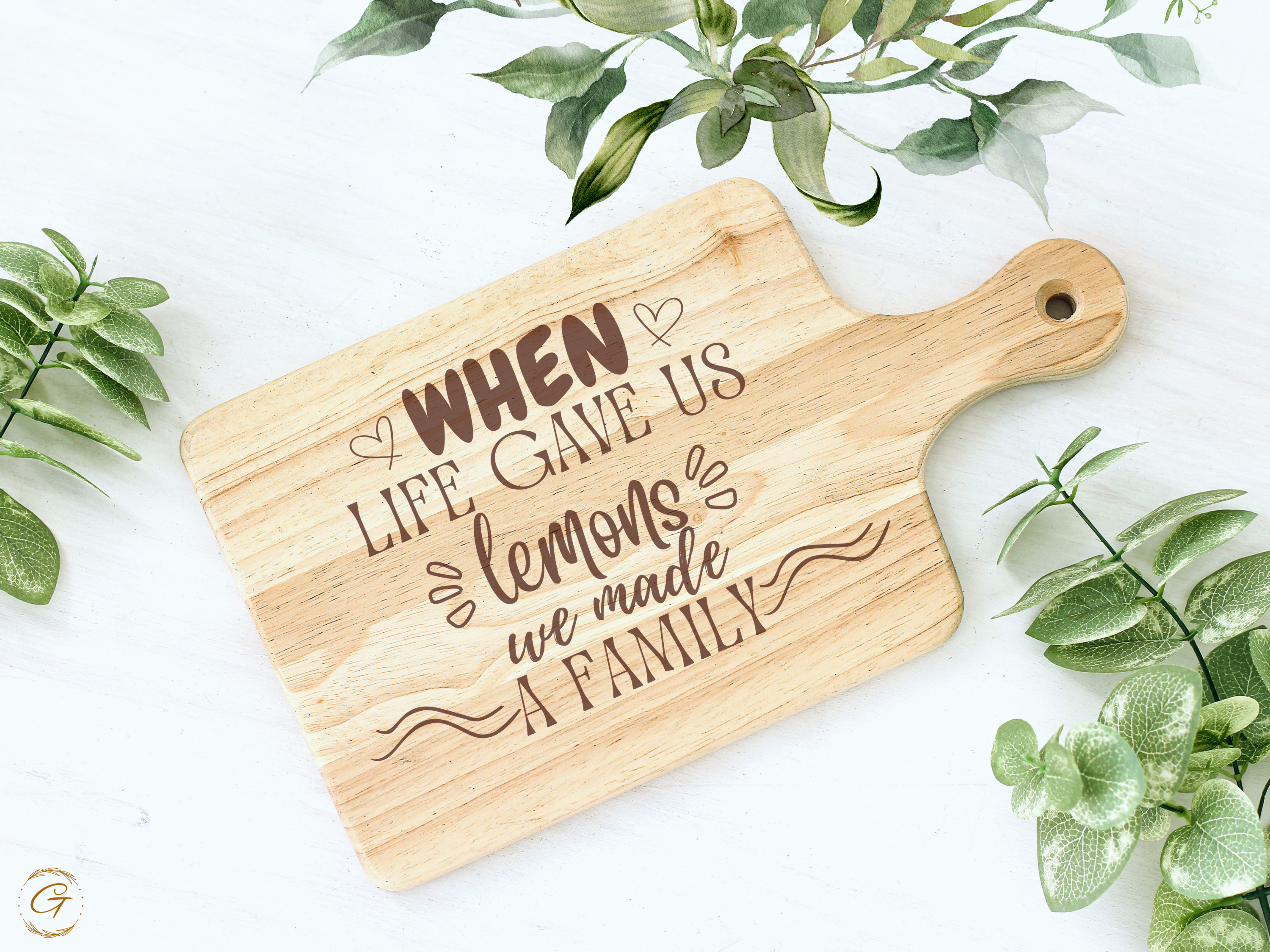 When Life Gave Us Lemons Hardwood Cutting Board
