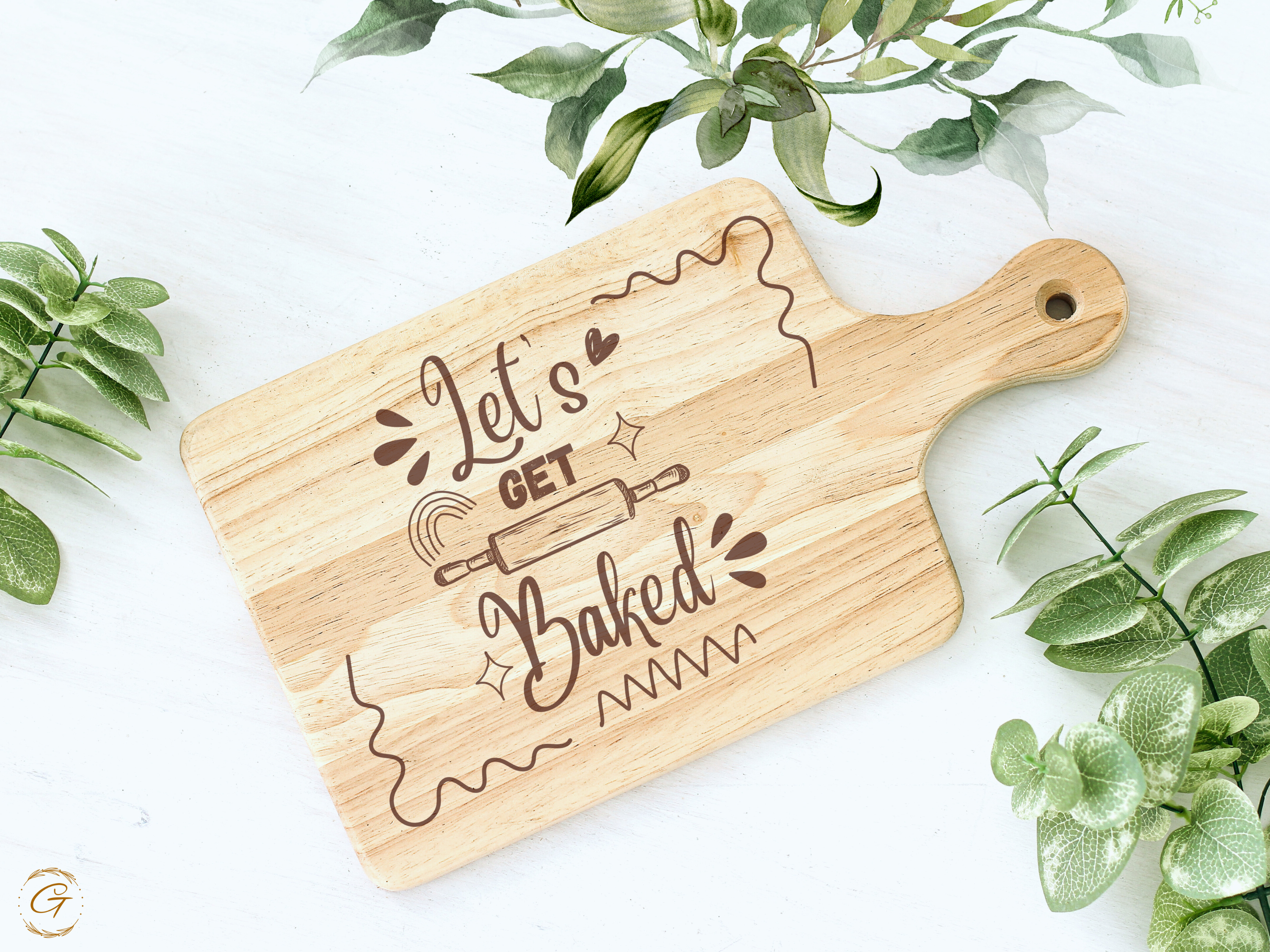 Let’s Get Baked Hardwood Cutting Board