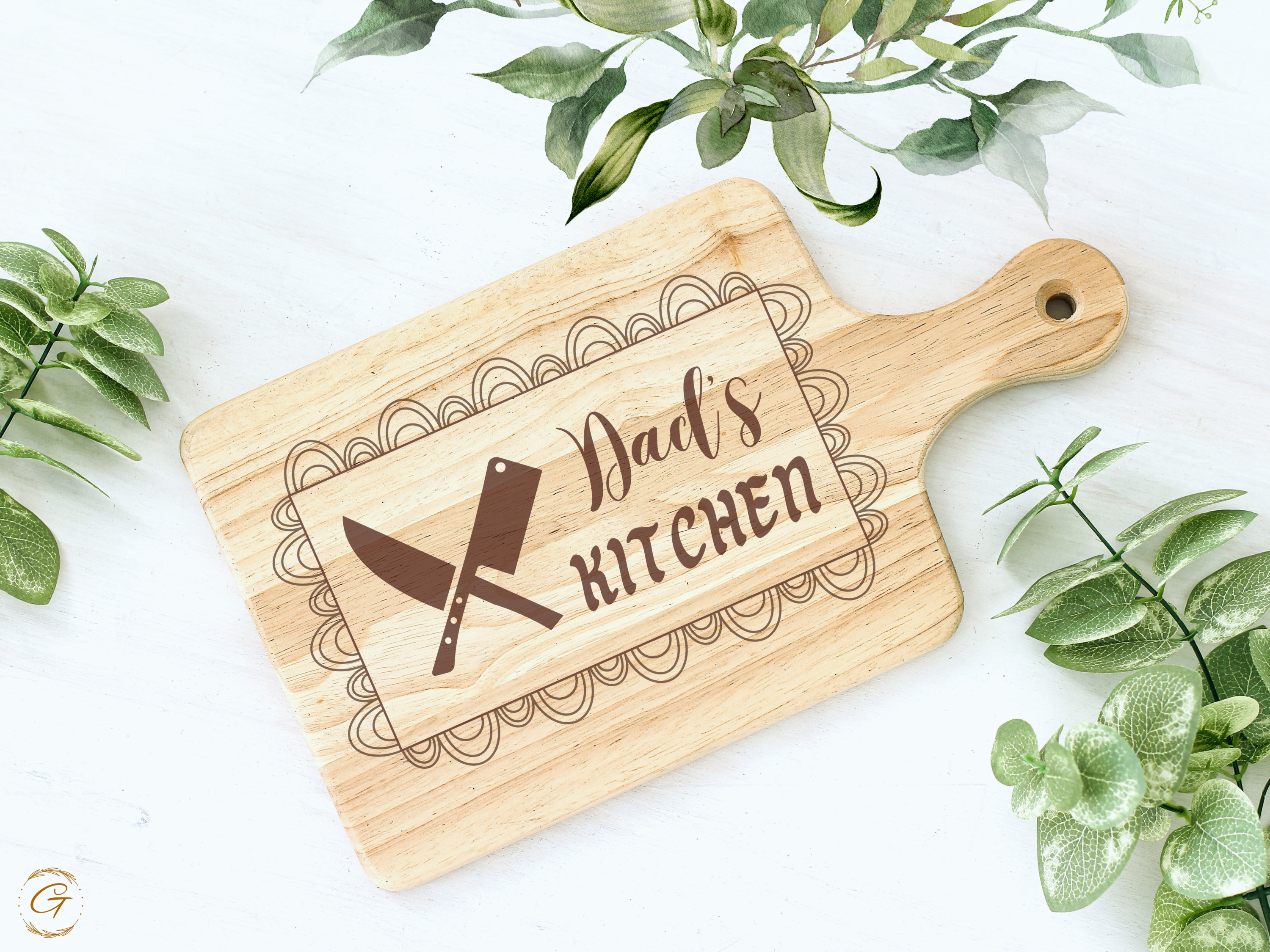 Dad's Kitchen Hardwood Cutting Board