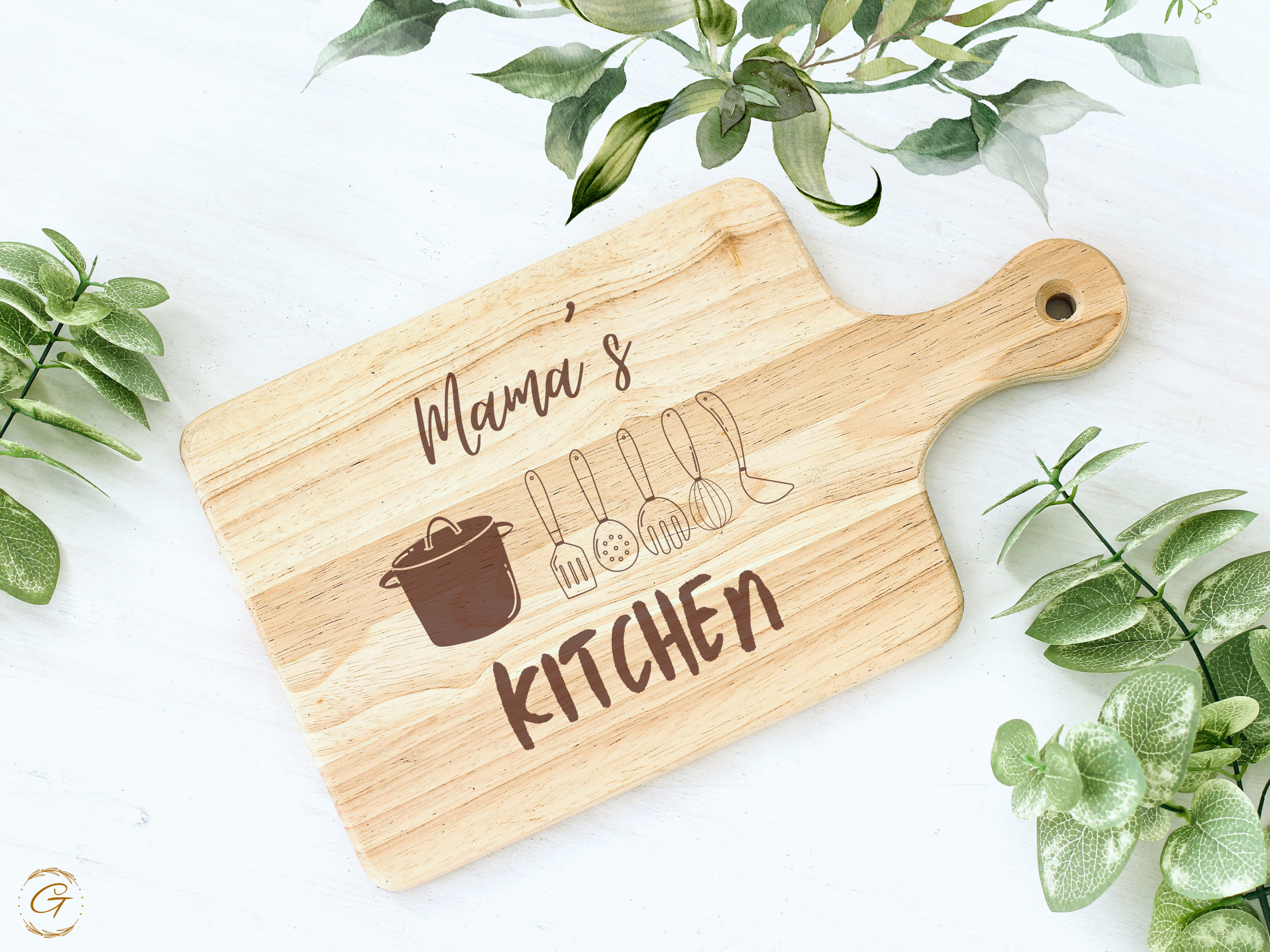 Mama's Kitchen Hardwood Cutting Board