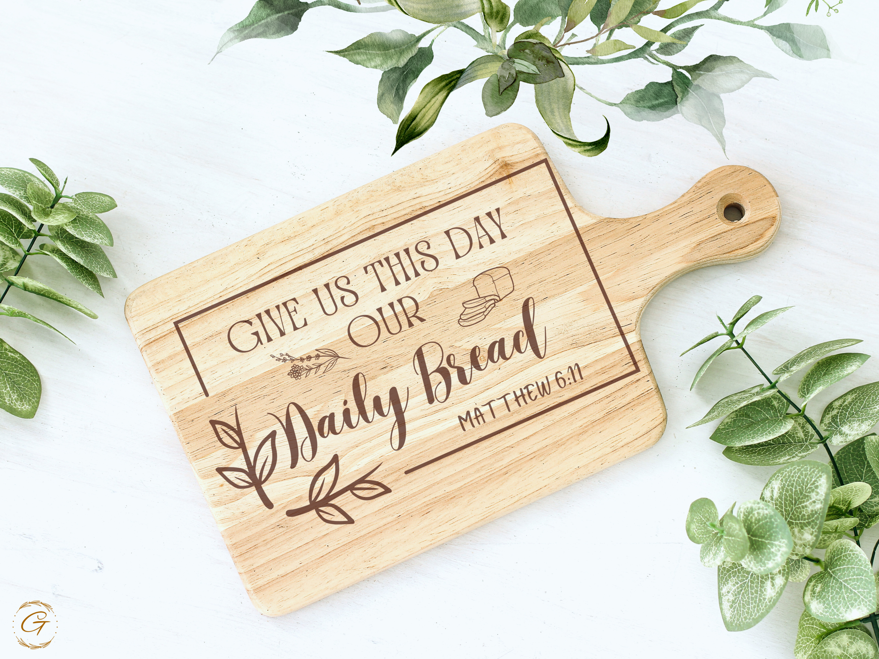 Bible Verse: Give Us This Day Our Daily Bread Cutting Board
