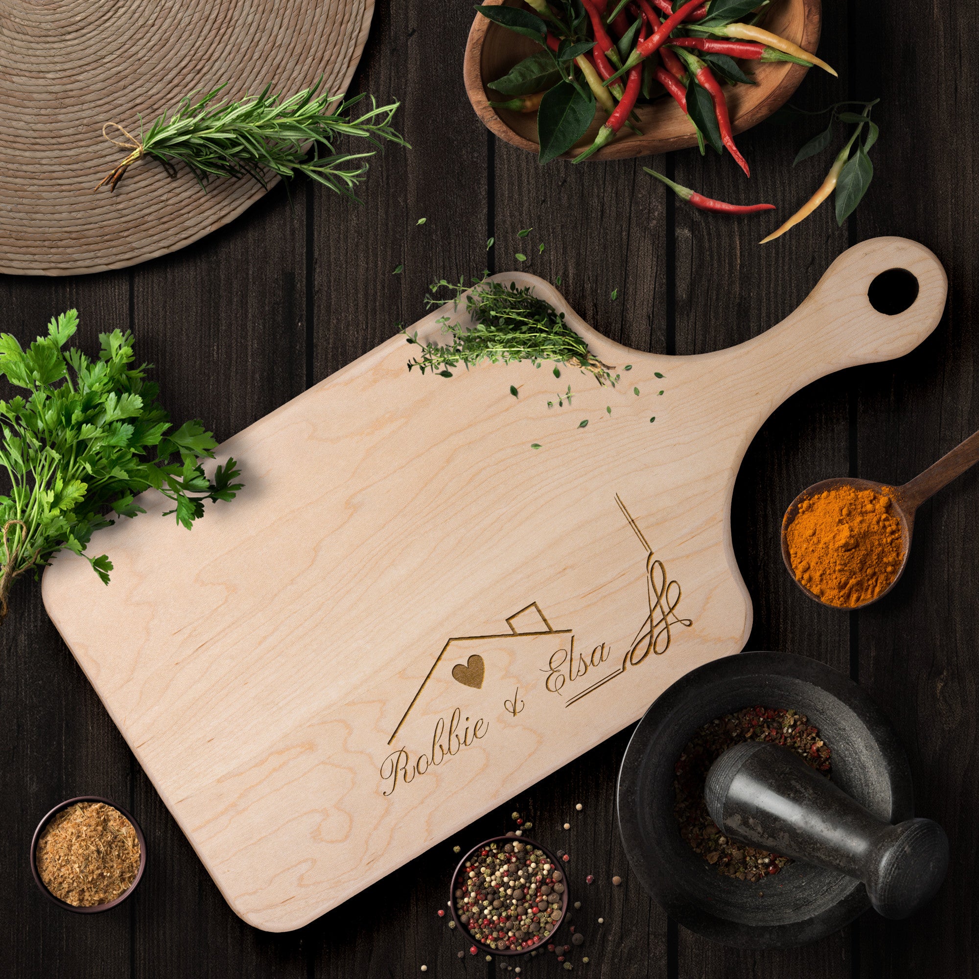 Home Sweet Home Cutting Boards - Custom Name