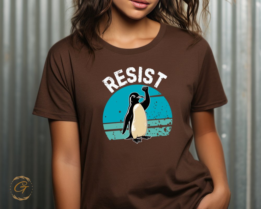 Resist Penguin Graphic Tee Shirt product