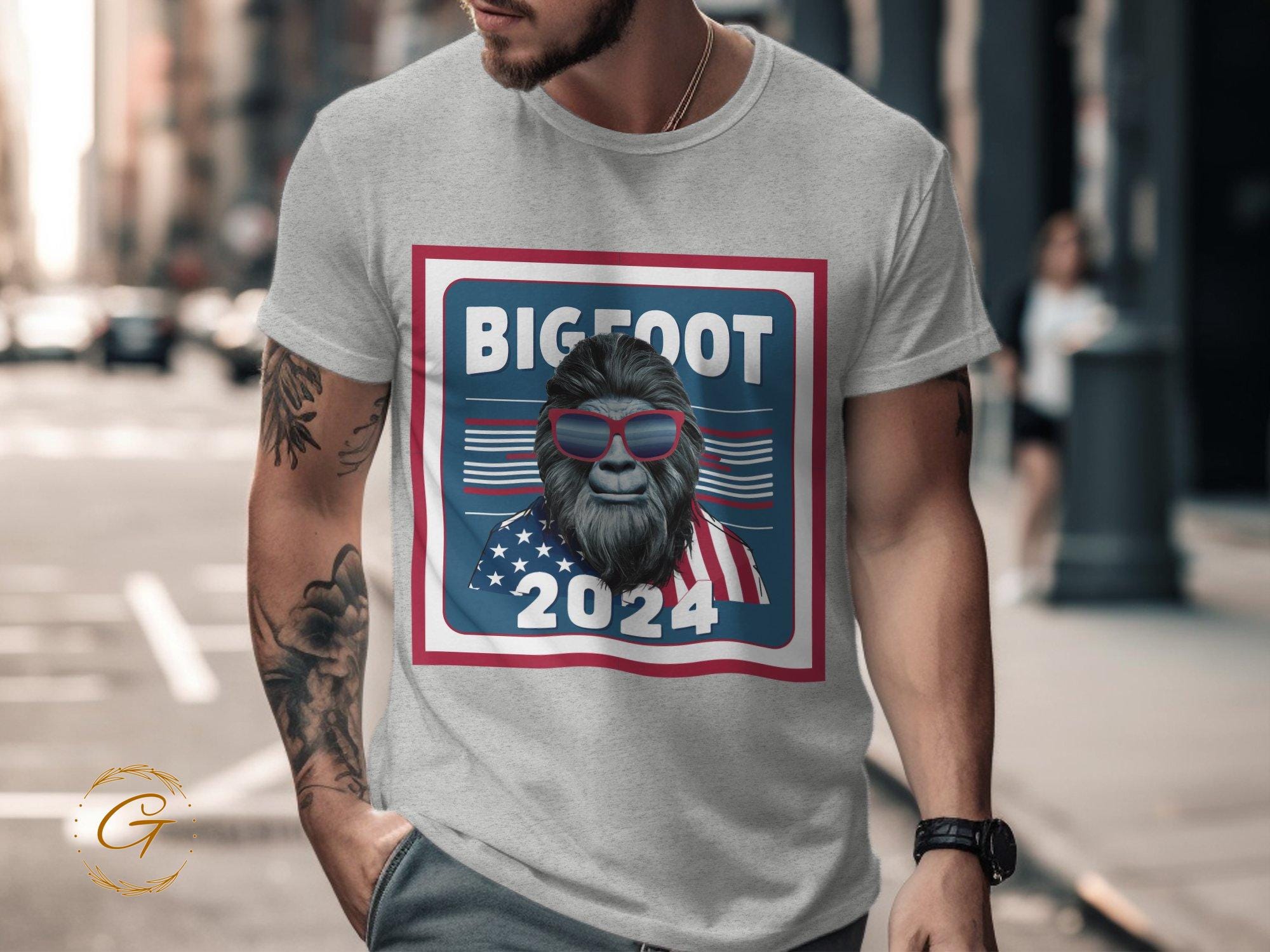 Bigfoot 2024 Graphic T-Shirt Design Tee