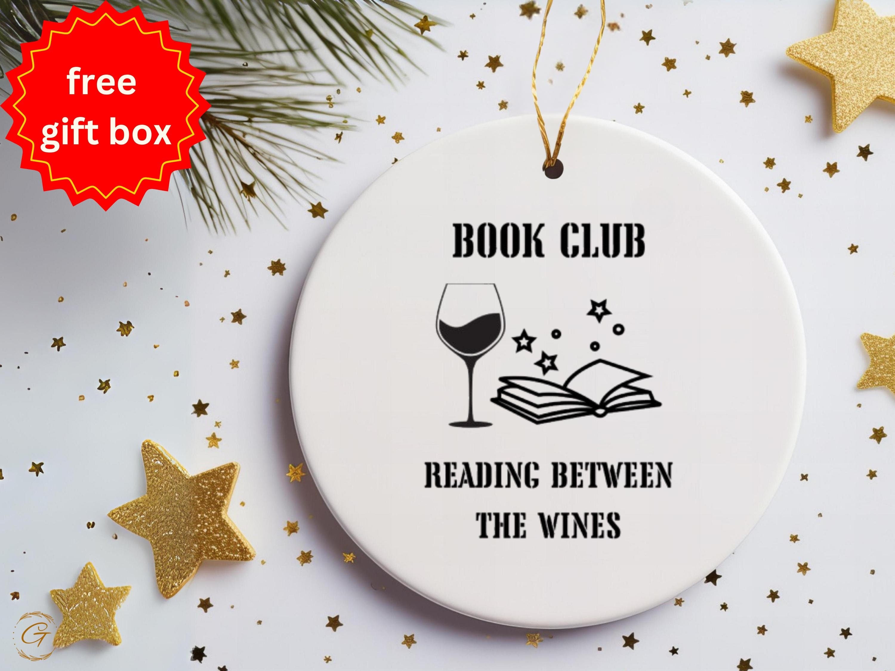 Book Club Reading Between The Wines Ornament