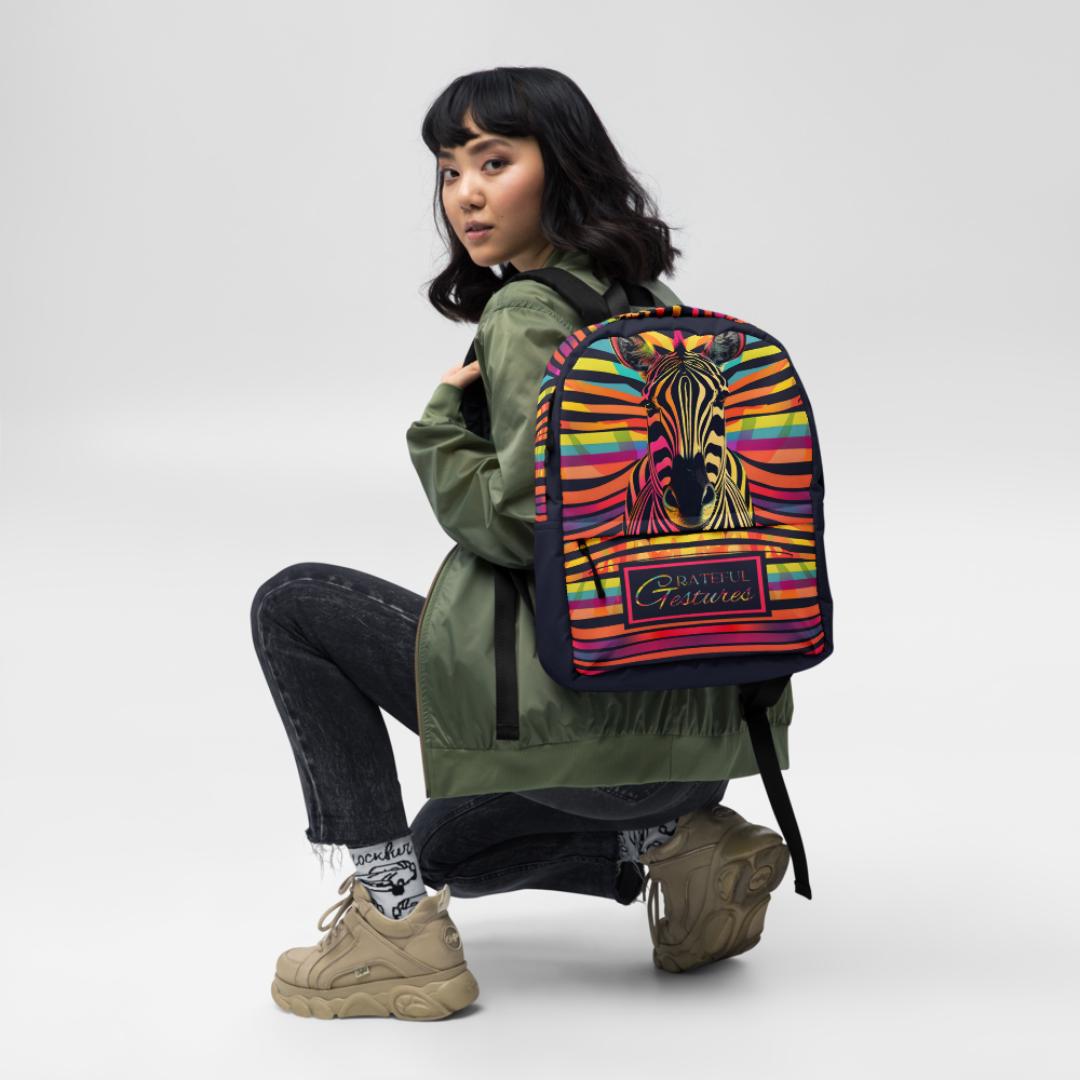Stylish Safari Print Backpack