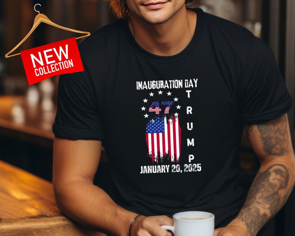 Inauguration Day 2025 Shirt, Trump 47 President Tee