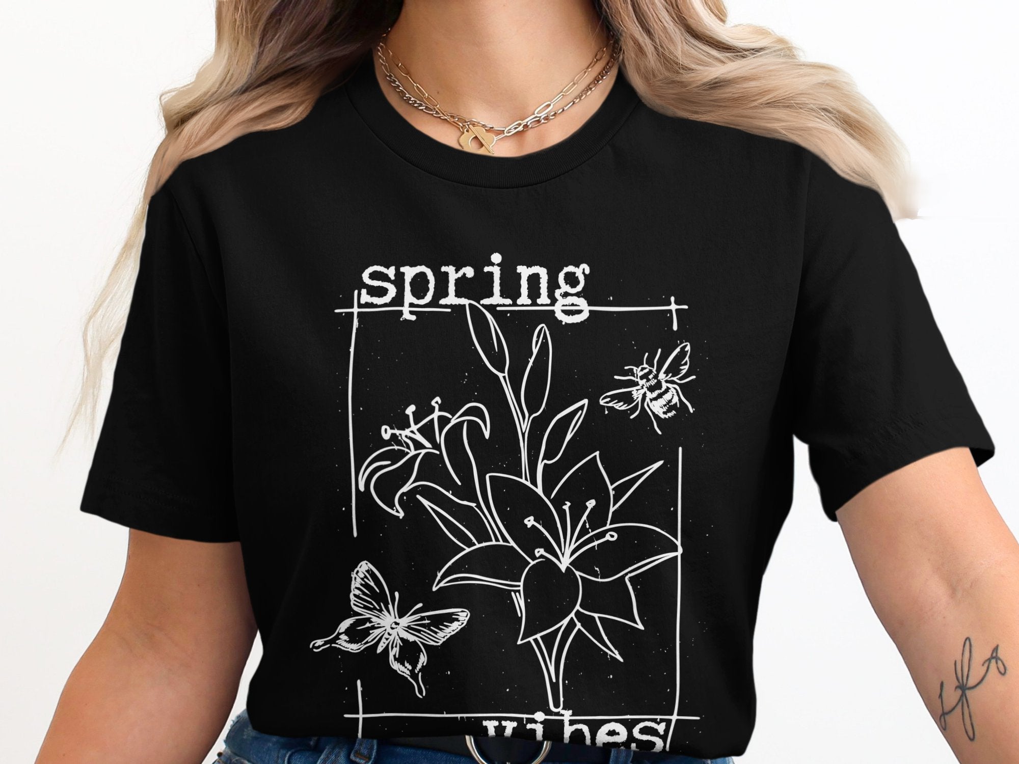 Spring Vibes Graphic Tee Casual Shirt product type