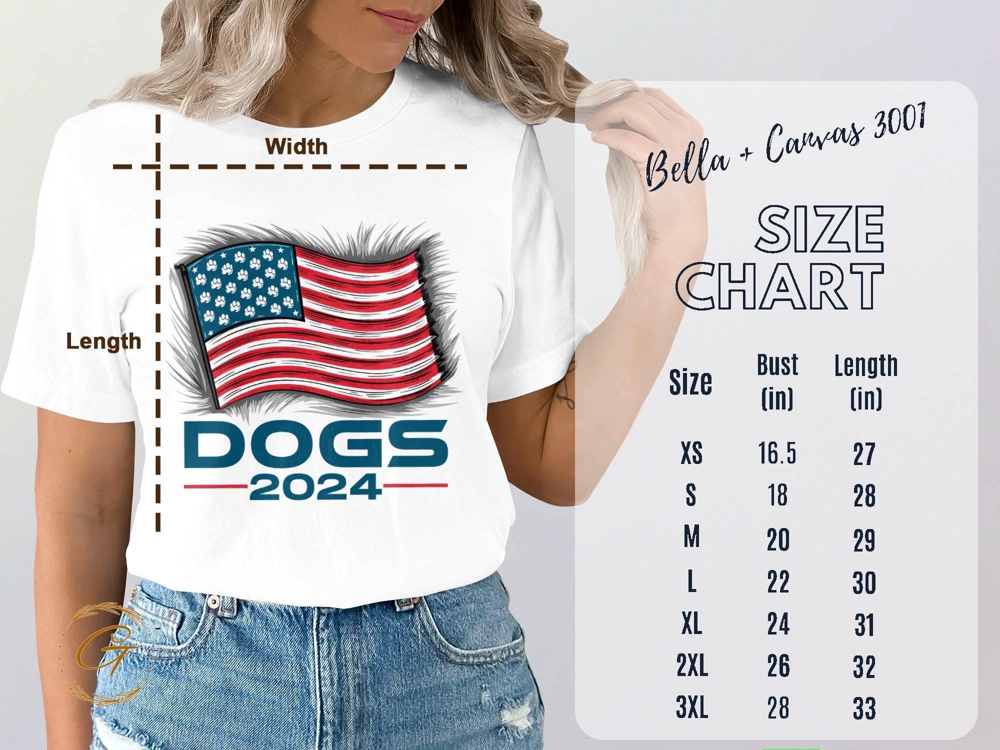 USA Flag Dogs T-Shirt - Patriotic Dog Lover 4th of July Tee