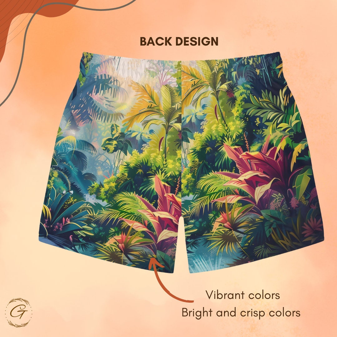 Rainforest Design Swim Shorts for Men (AOP)