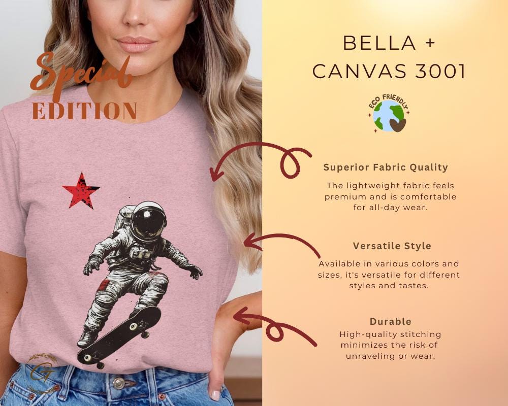 Astronaut Tee Skateboard Design T-Shirt