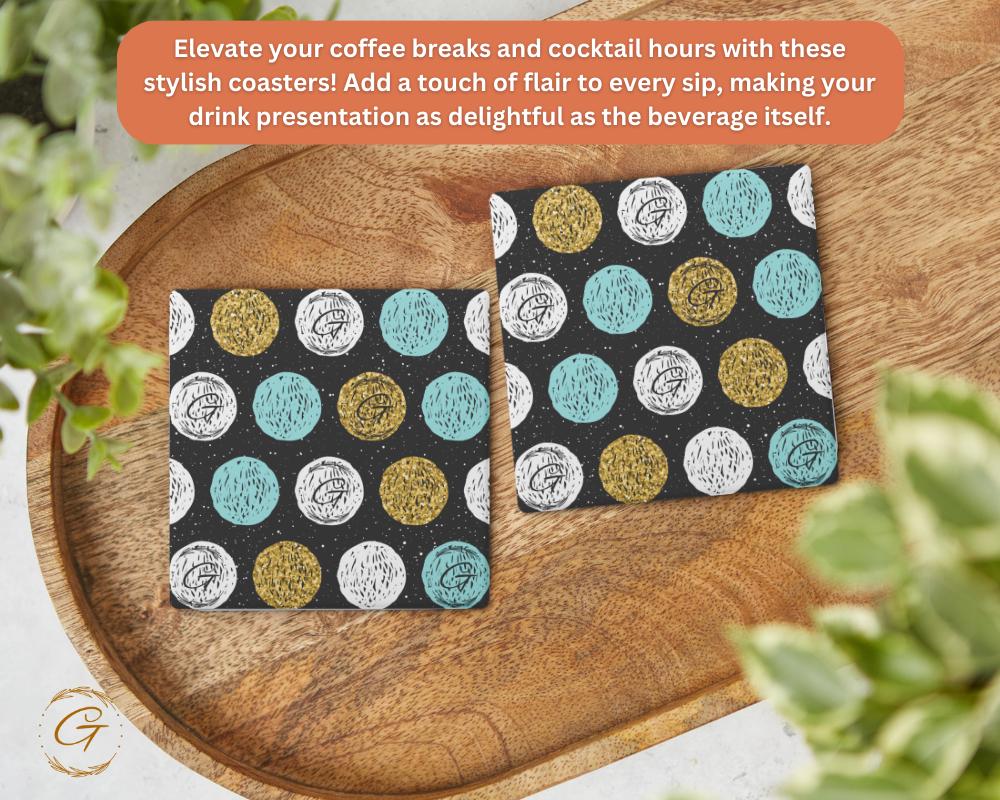 Soapstone Coaster with Astral Doodle G Design