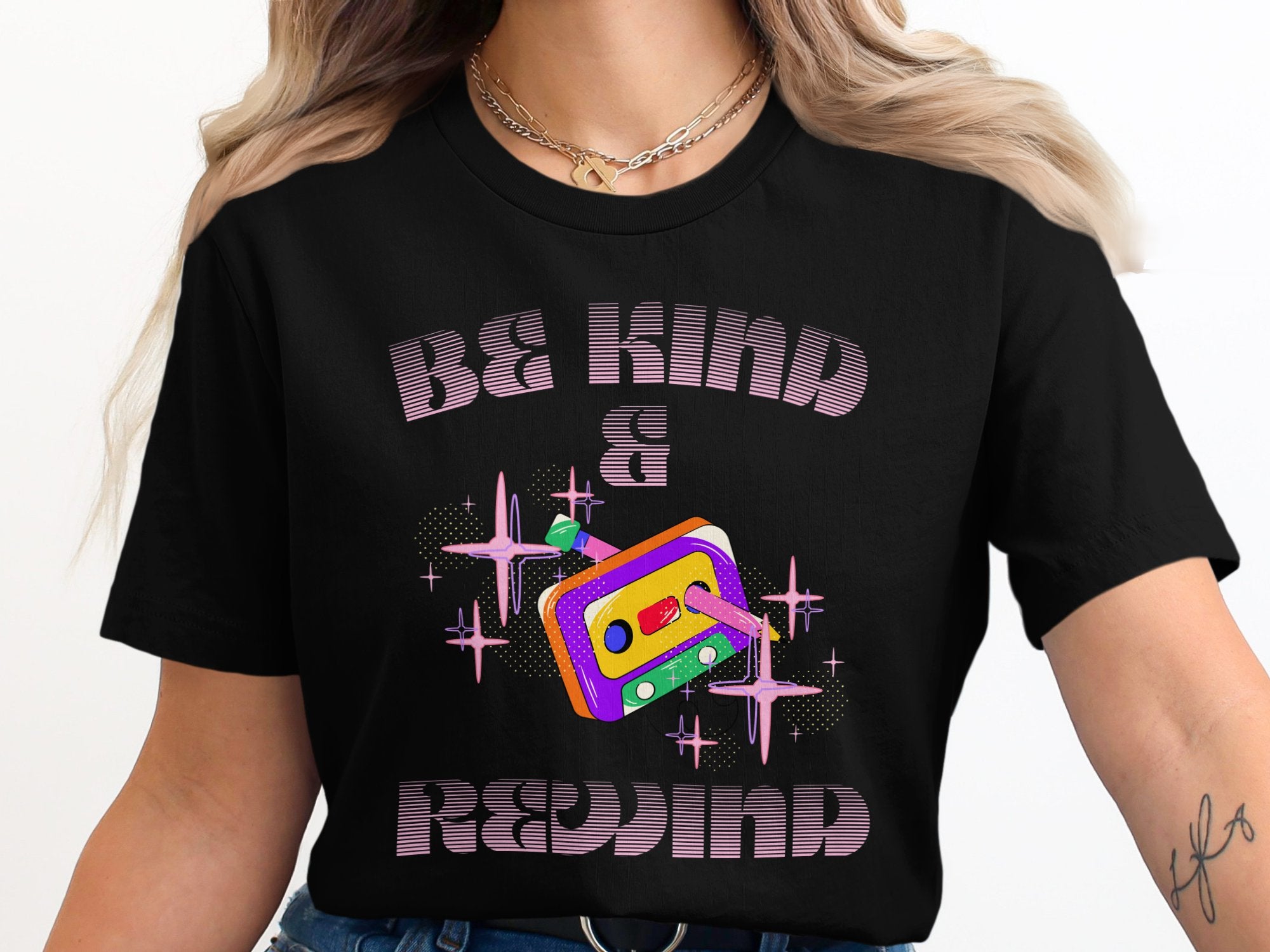 Be Kind and Rewind Graphic Tshirt product type