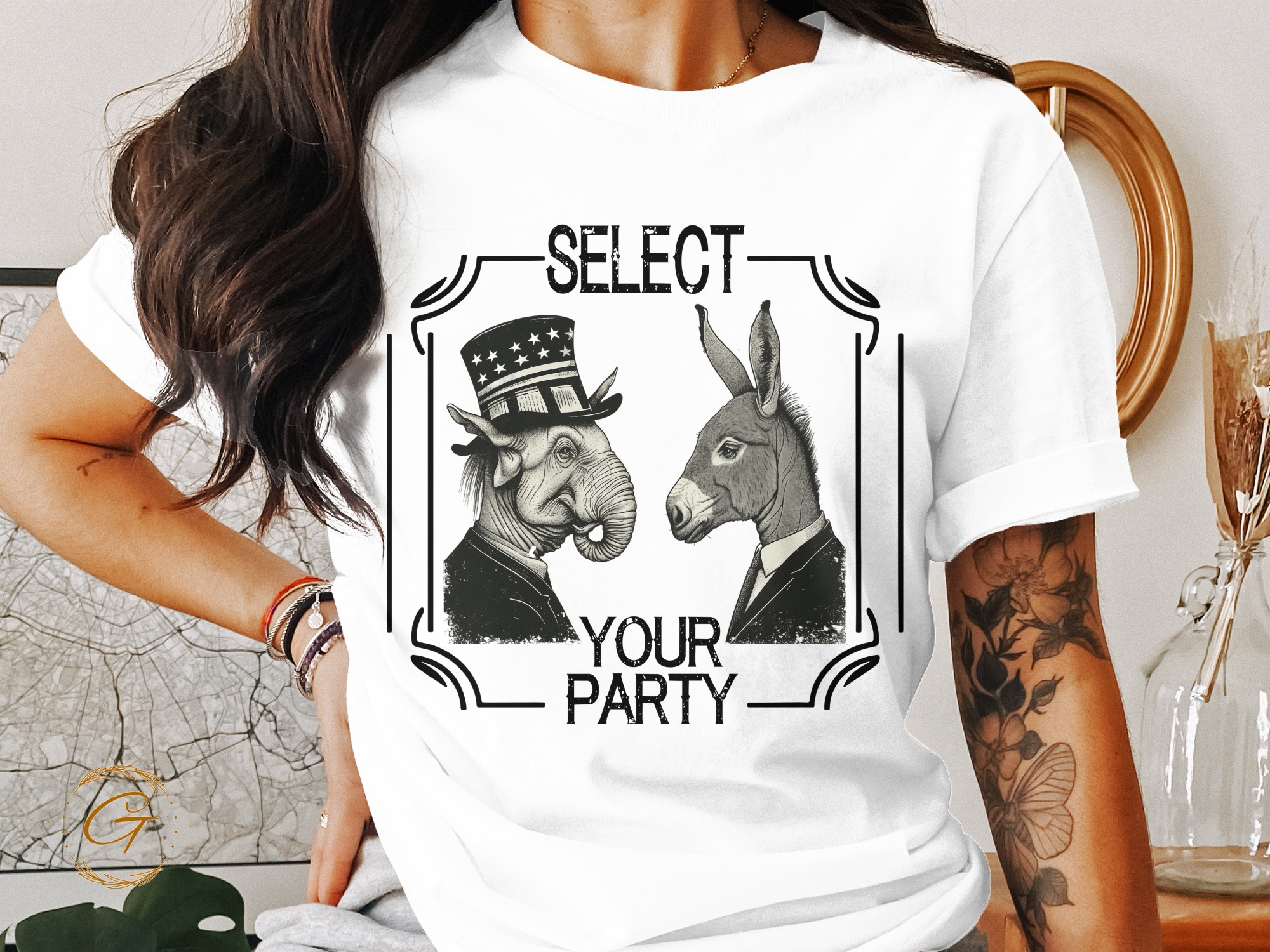 Select Your Party T-Shirt – Funny Political Graphic Tee