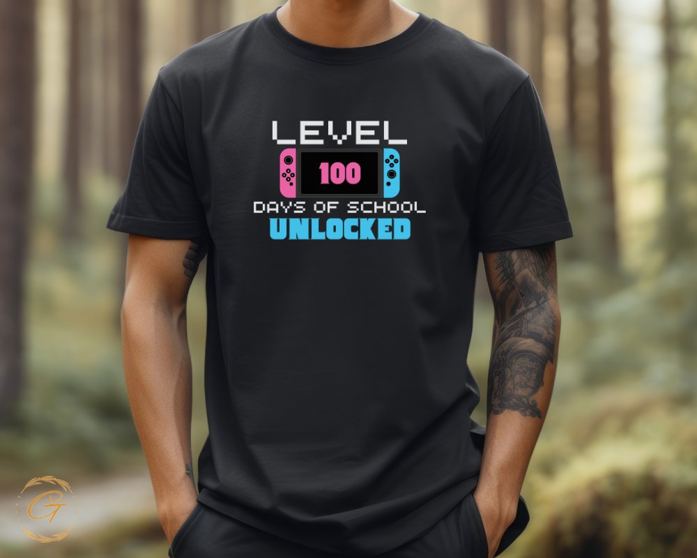 Level 100 Days of School Unlocked Shirt product type