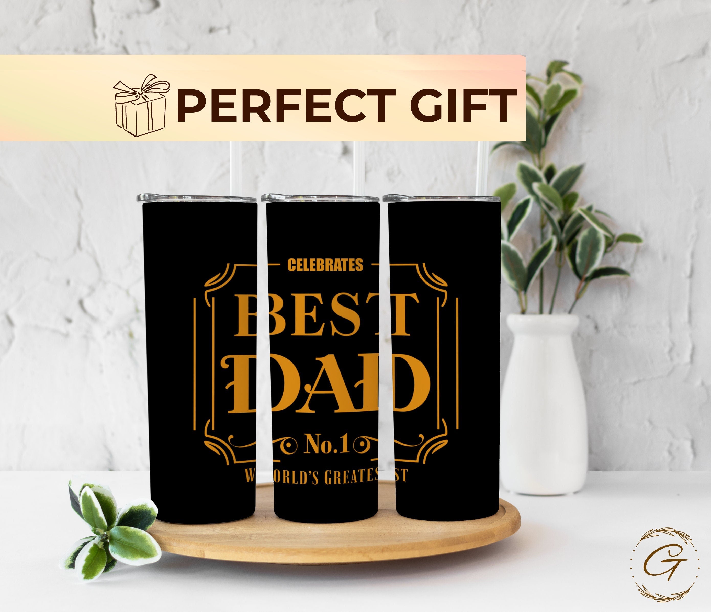Best Dad Father's Day Tumbler, Gift for Dad’s Morning Coffee, Personalized Coffee Tumbler, Custom Gift for Dad, Unique Father's Day Presents