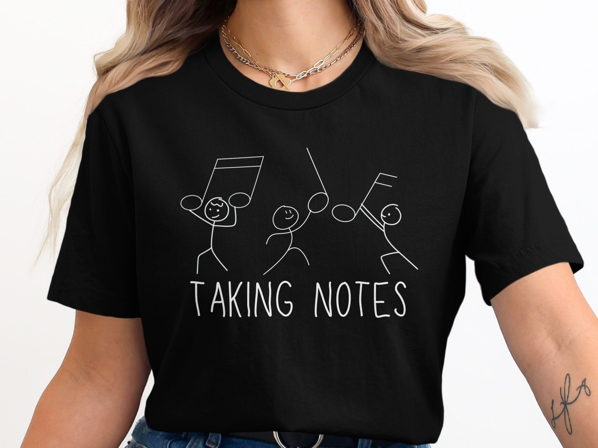 Fun Graphic Taking Notes T-Shirt for Casual Wear product