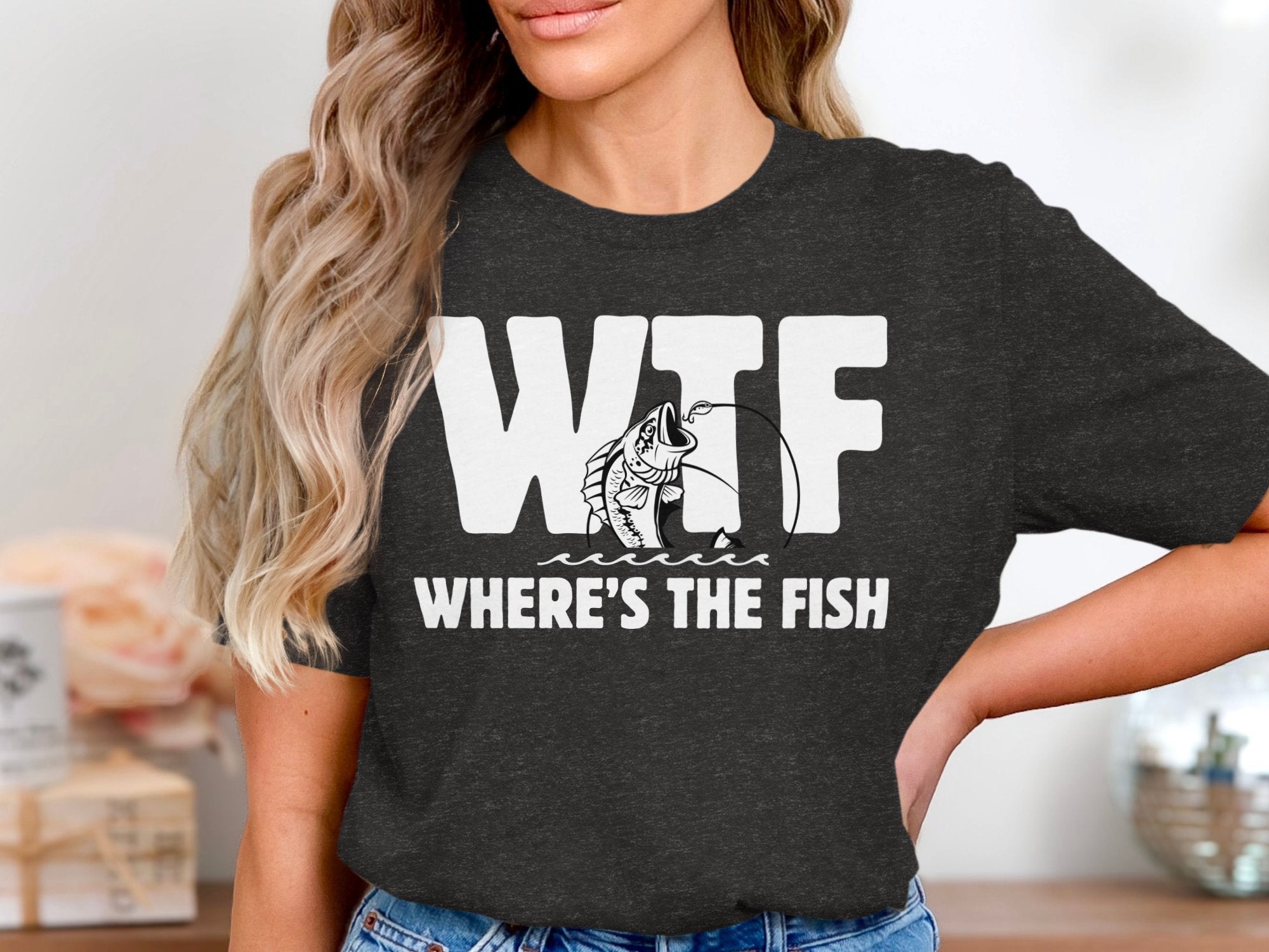 Enjoy the Catchy Where's the Fish Casual Shirt Product
