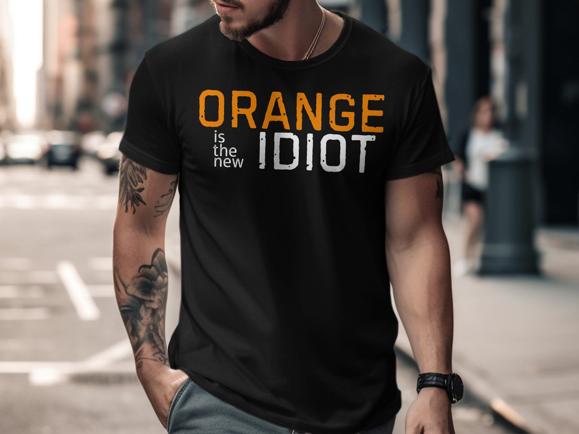 Orange is the New Idiot Graphic T-Shirt product